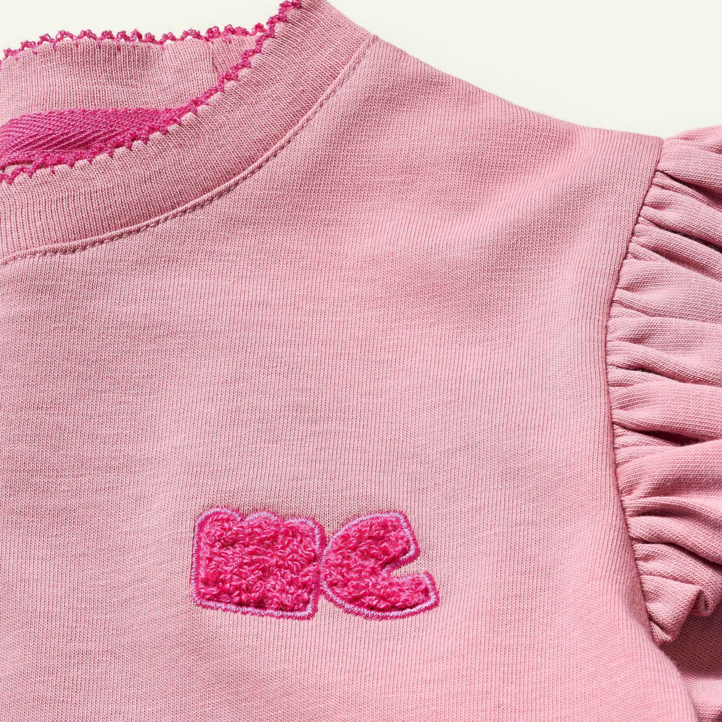 Recycled Cotton MC Ruffled T-Shirt