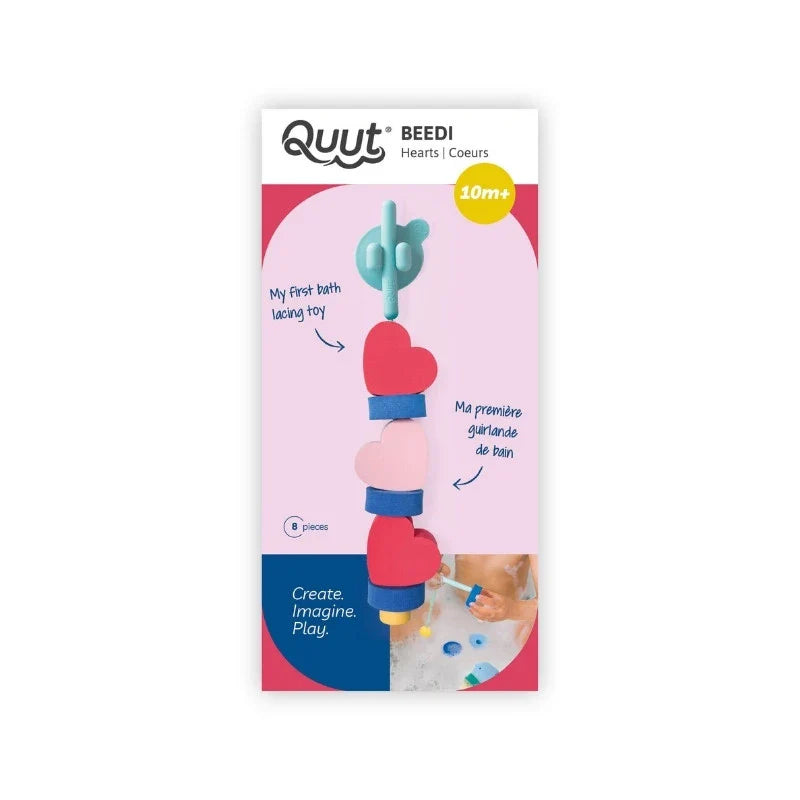 Beedi Hearts – Soft Floating Lacing Beads Bath Toy