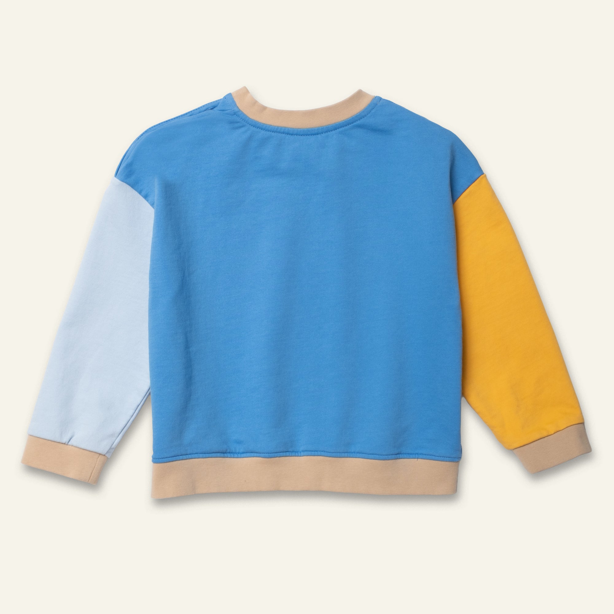 Blue Colorblock Sweatshirt