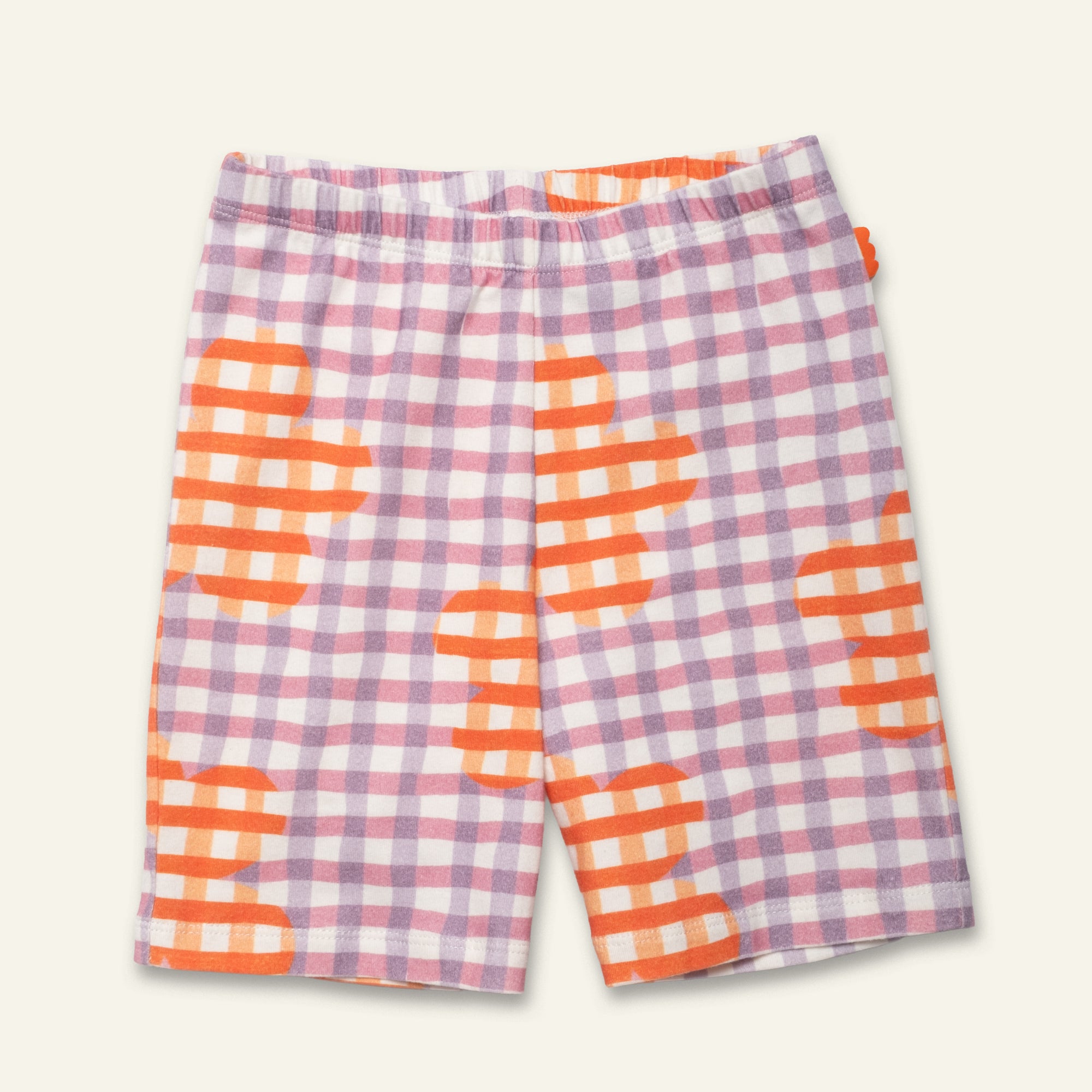 Flower Gingham Bike Short