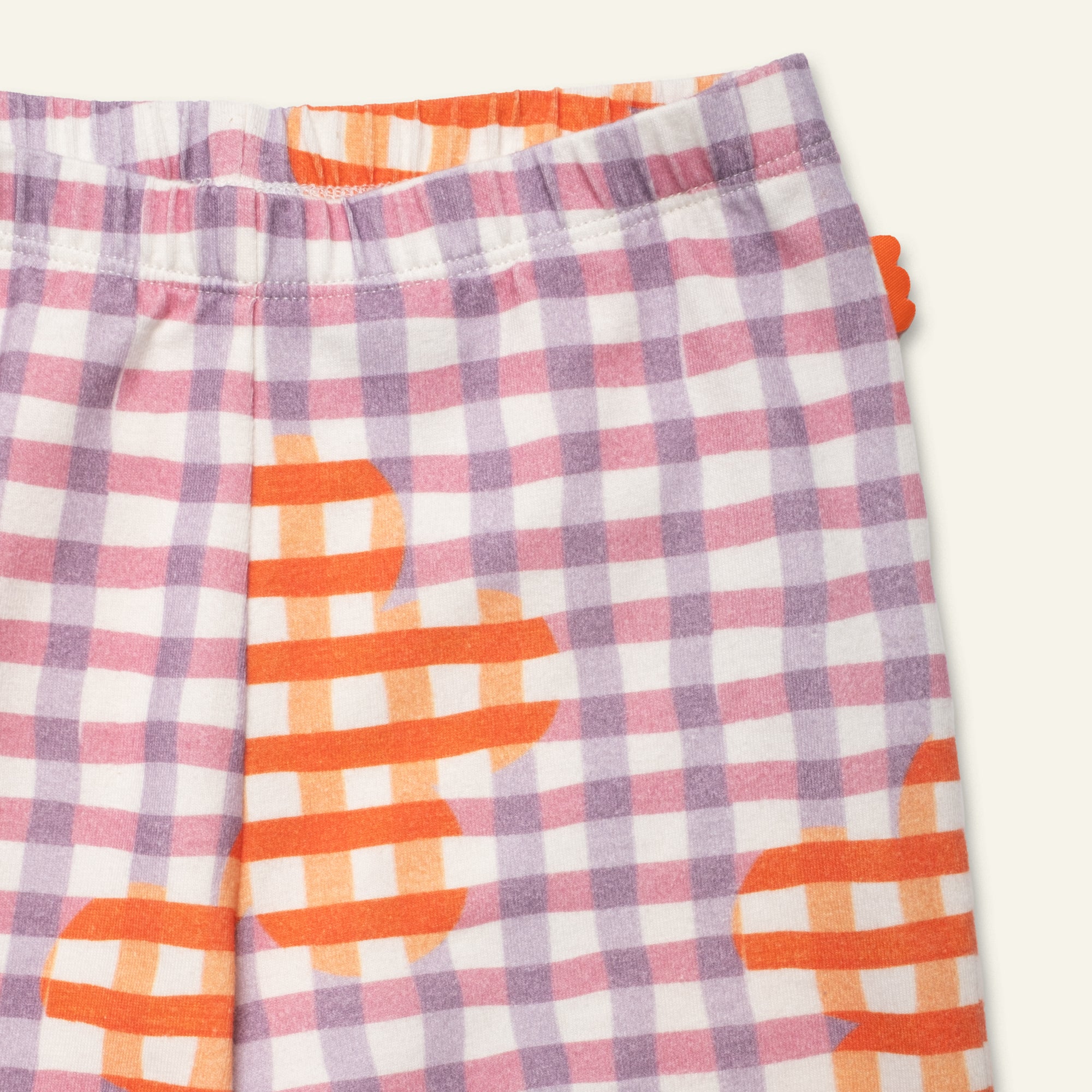 Flower Gingham Bike Short