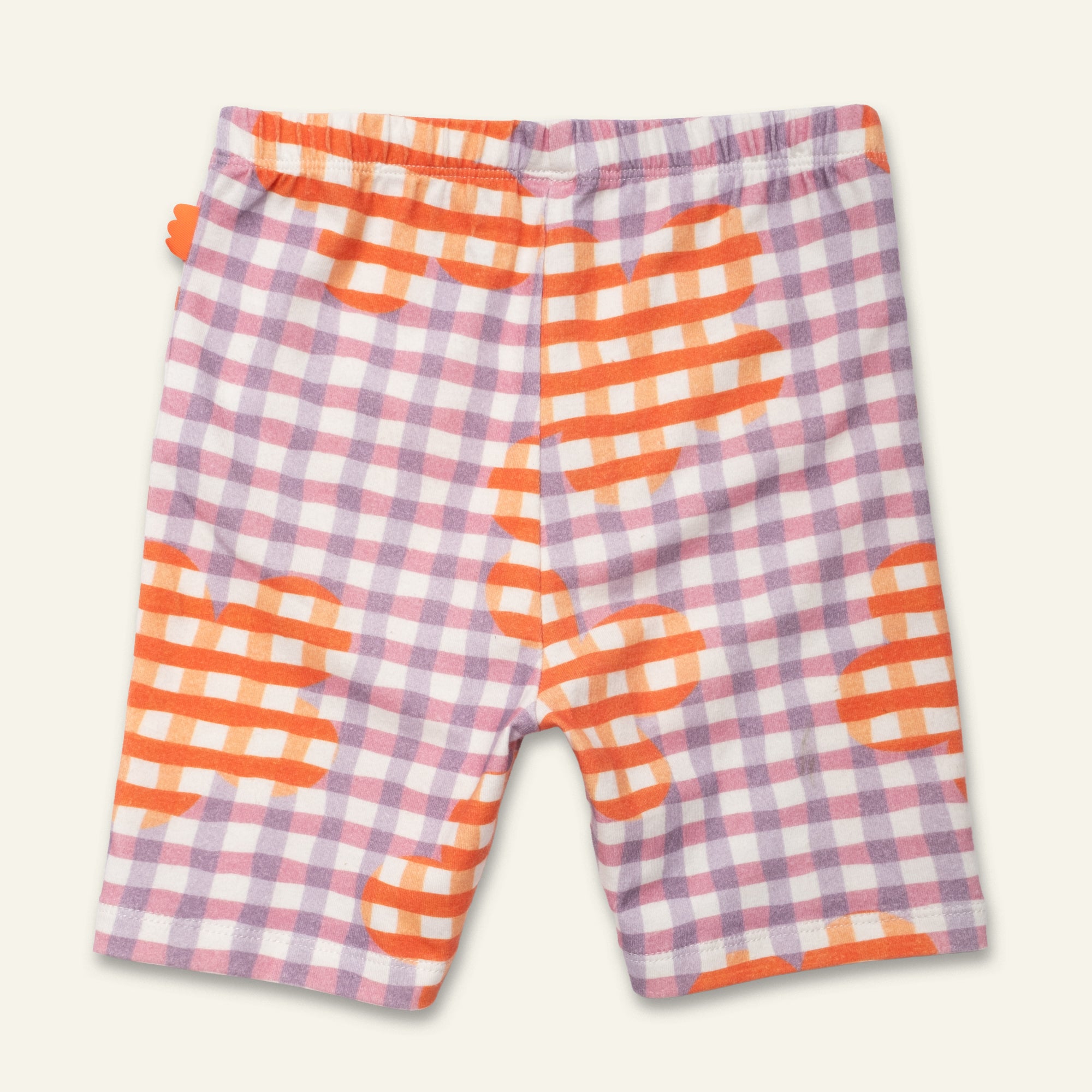 Flower Gingham Bike Short