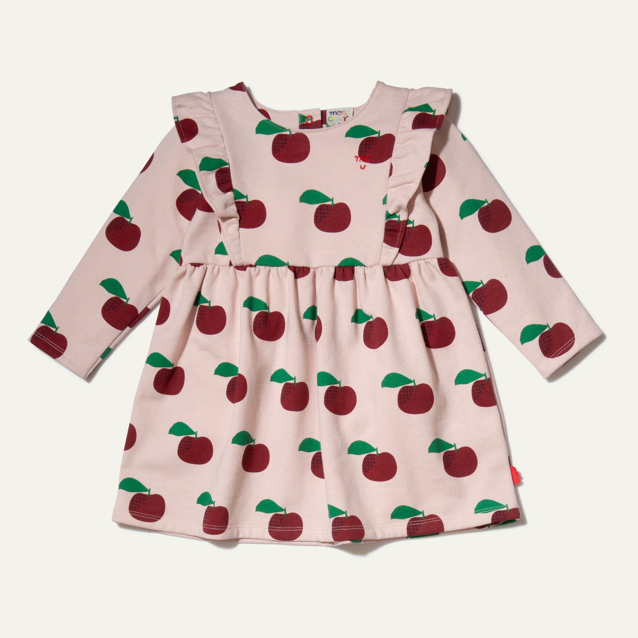 tiny cottons apple dress tiny cottons apples dress in light cream kids at Little