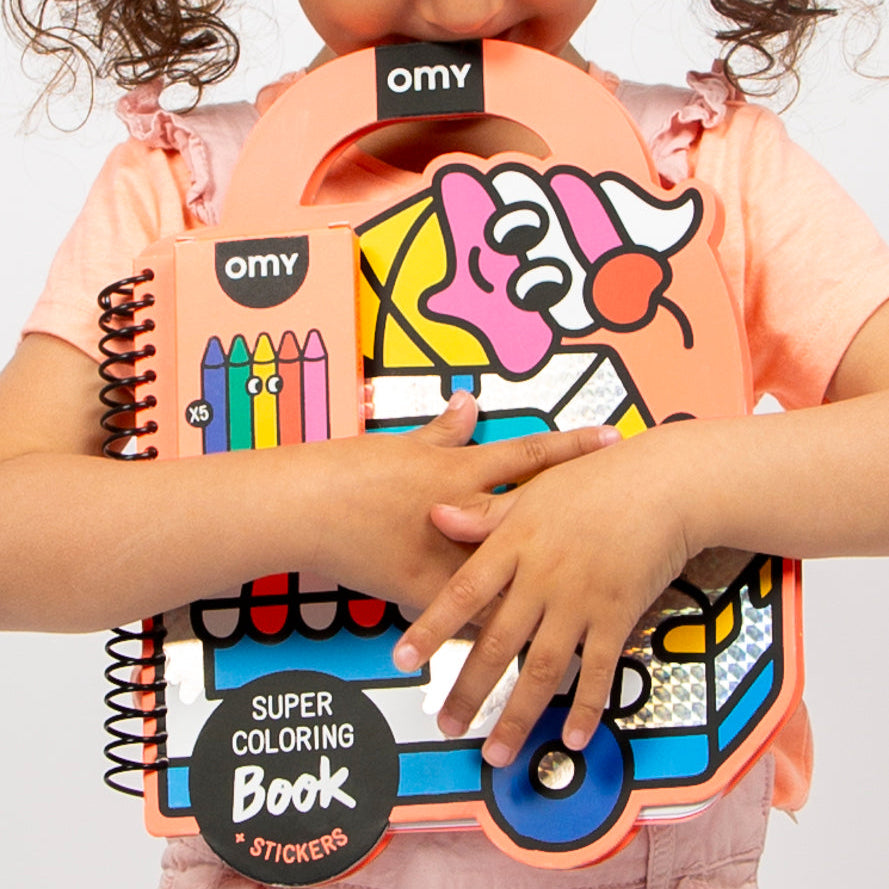 SUPER COLORING & STICKER BOOK YUMMY