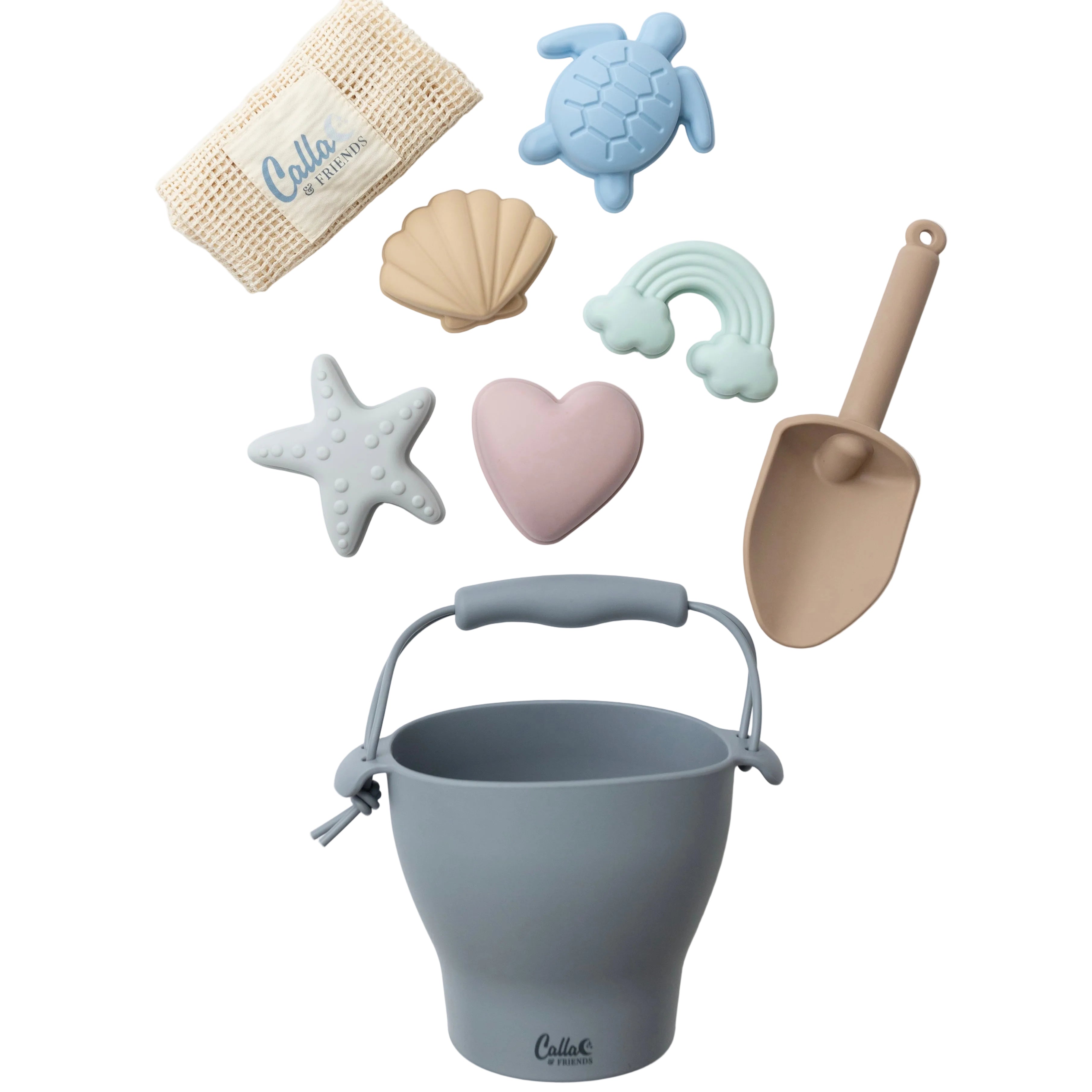 Hudson Silicone Beach Toy Set - Spring Remix