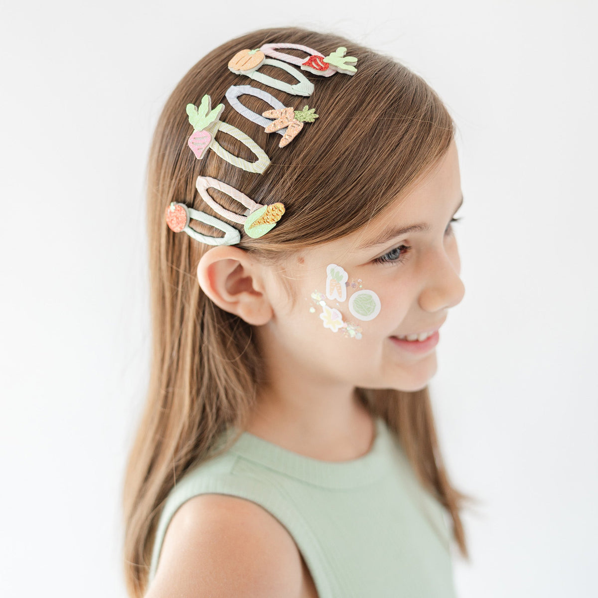 Vegetable Garden Hair Clip Set