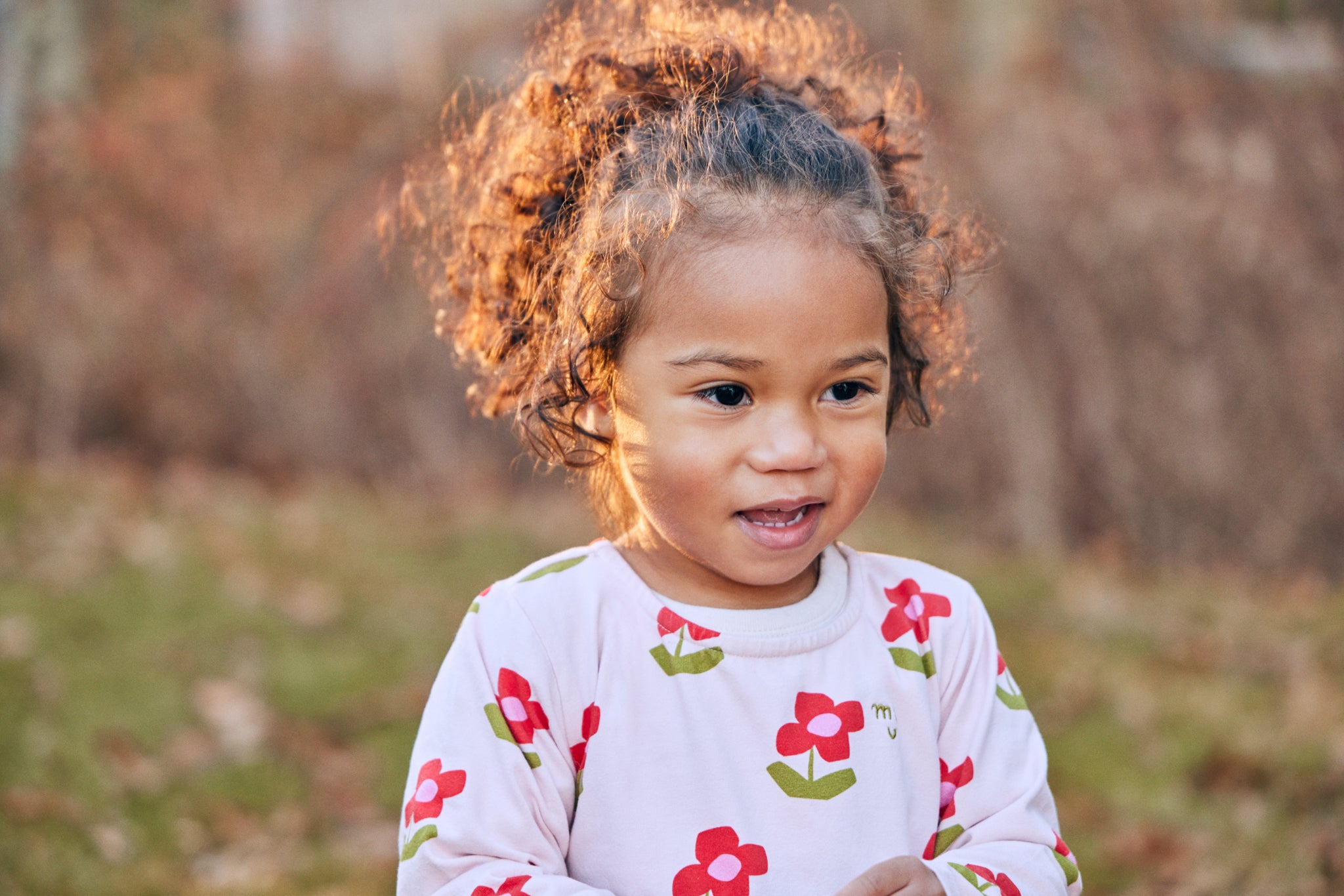 Recycled Jersey Flowers Baby Dress