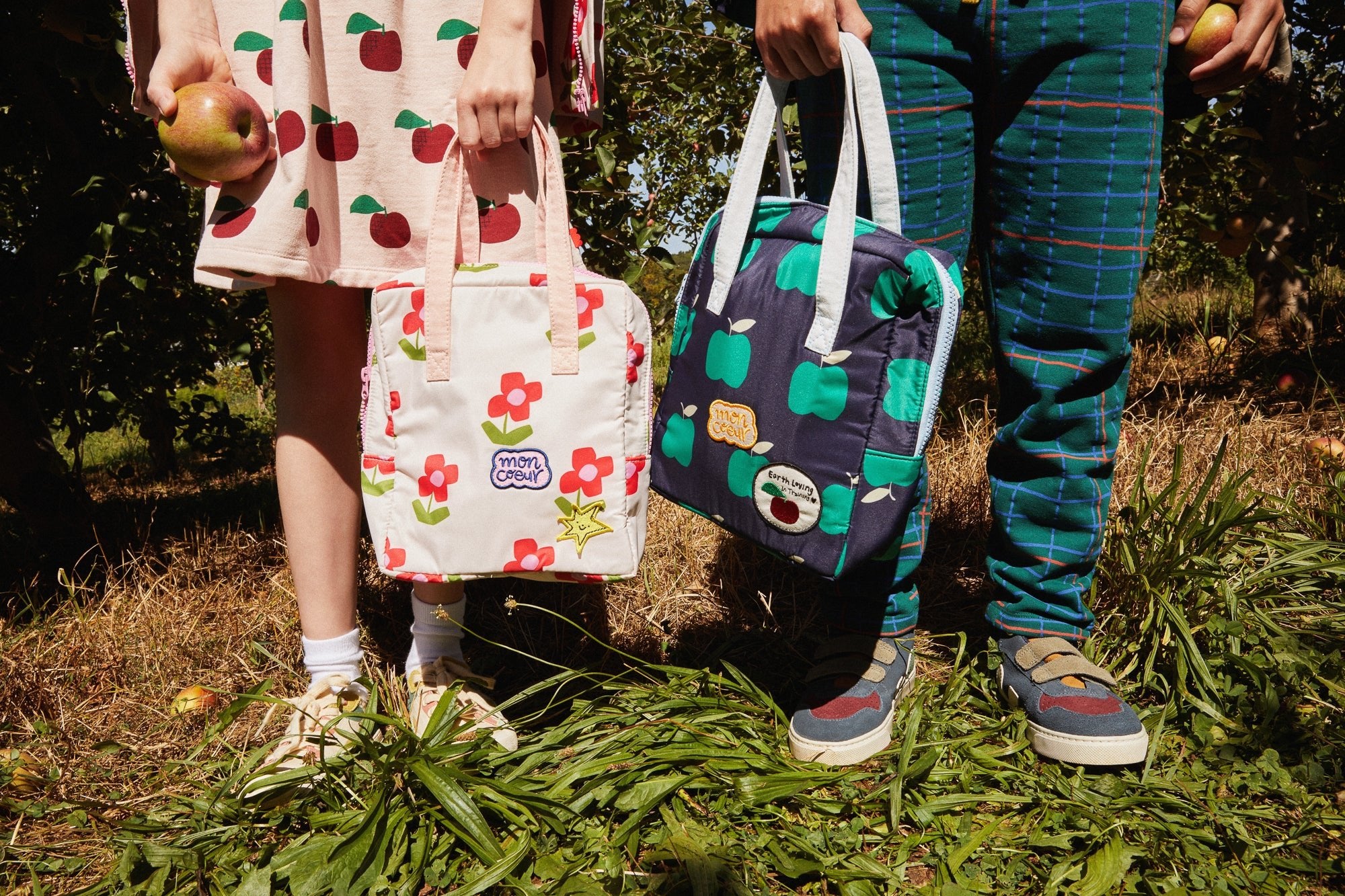 Recycled Cotton Grid Kid Jogger