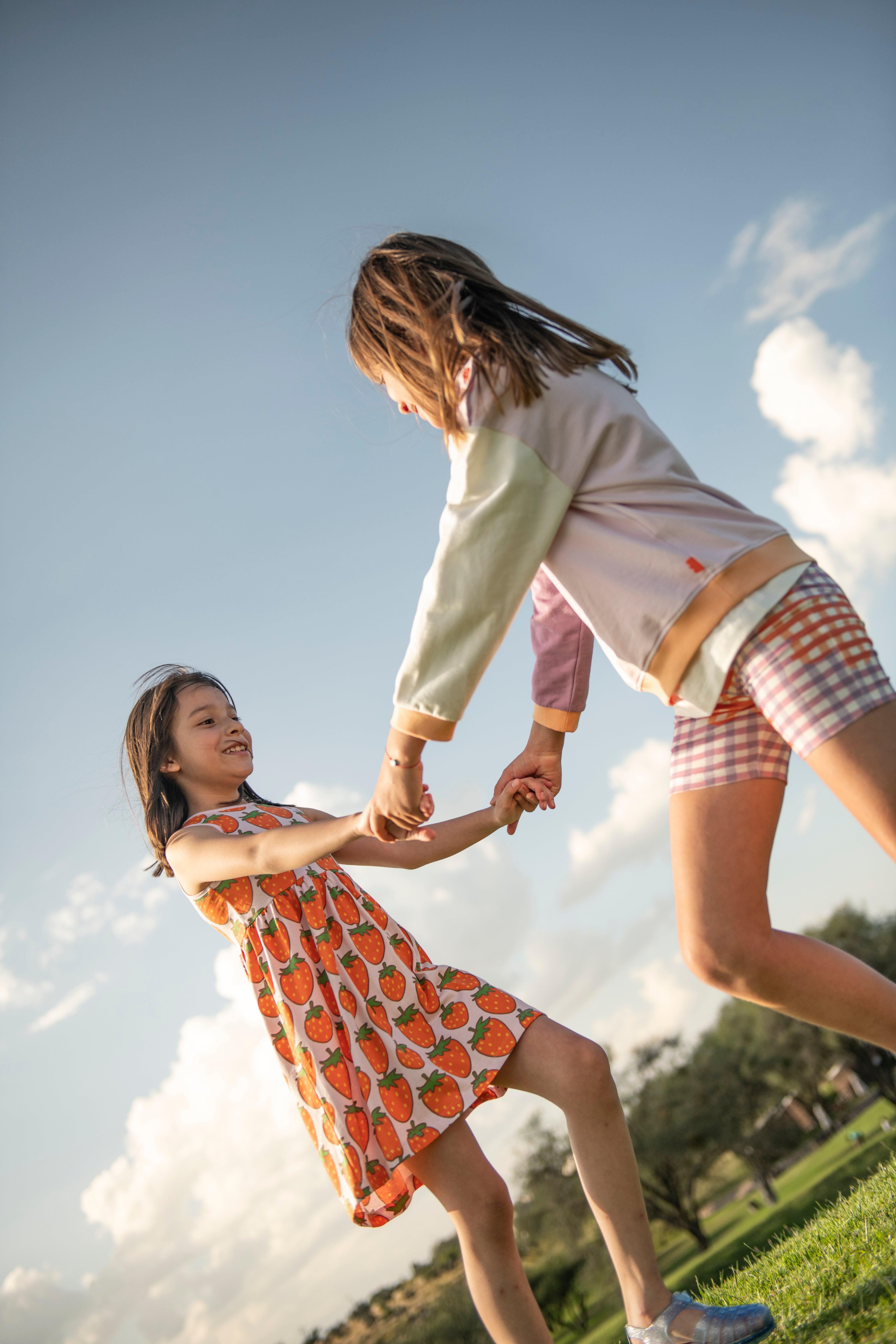 Flower Gingham Bike Short