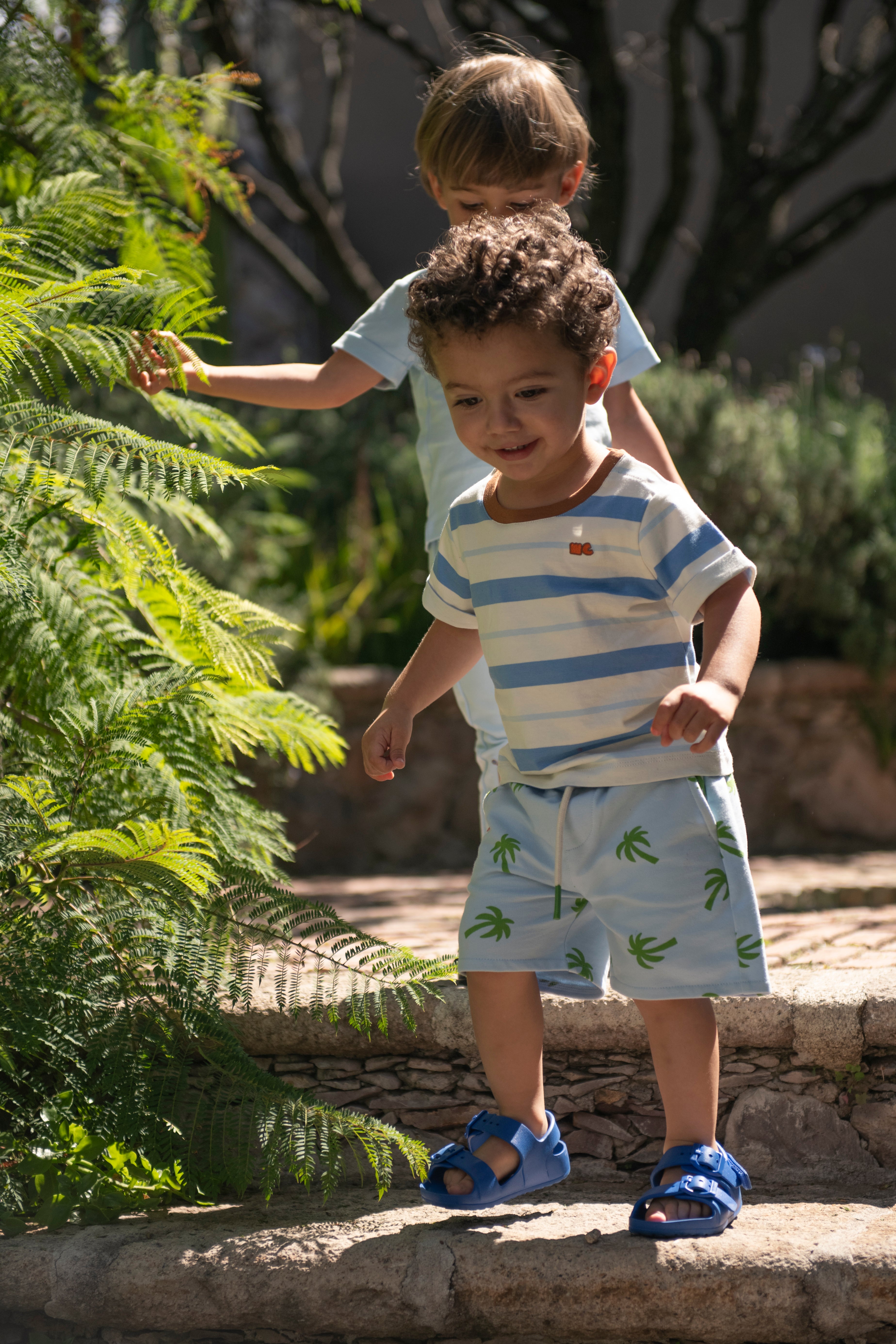 Recycled Palm Tree Swim Trunk