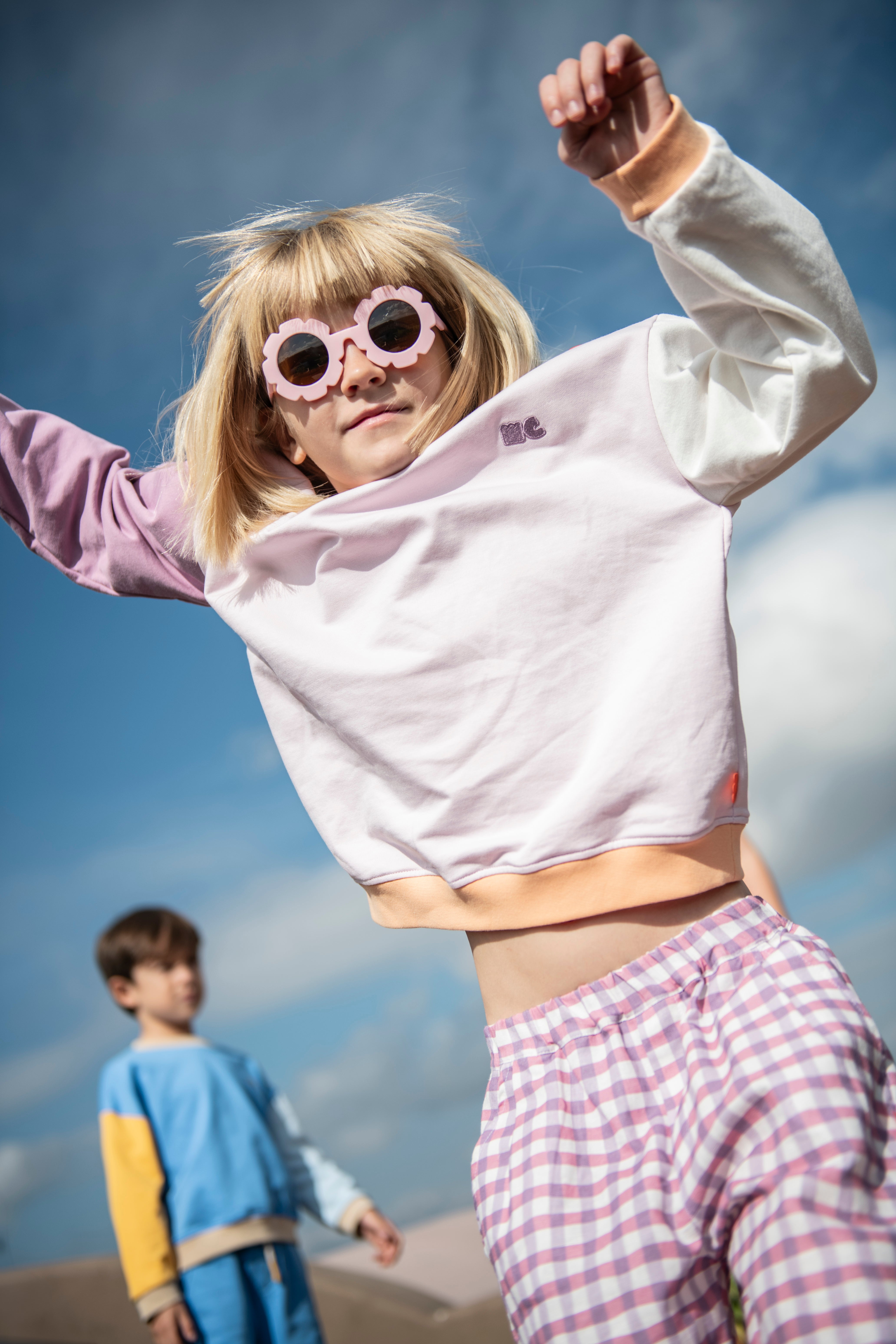 Lilac Colorblock Sweatshirt