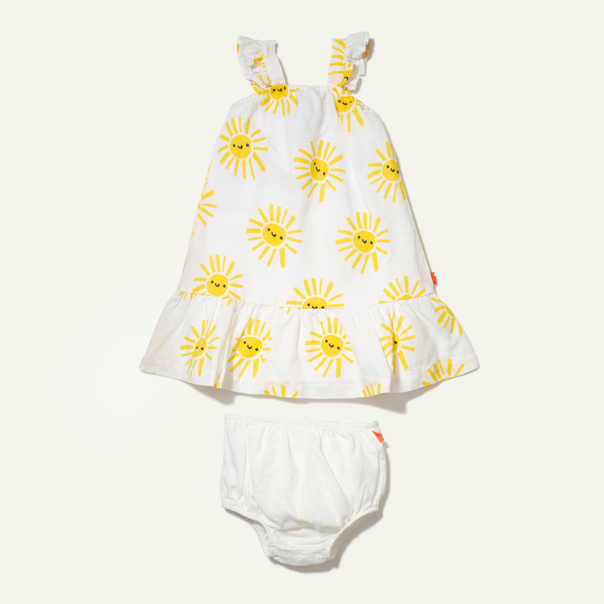 chinese dress ladies Linen Sun Baby Ruffle Dress