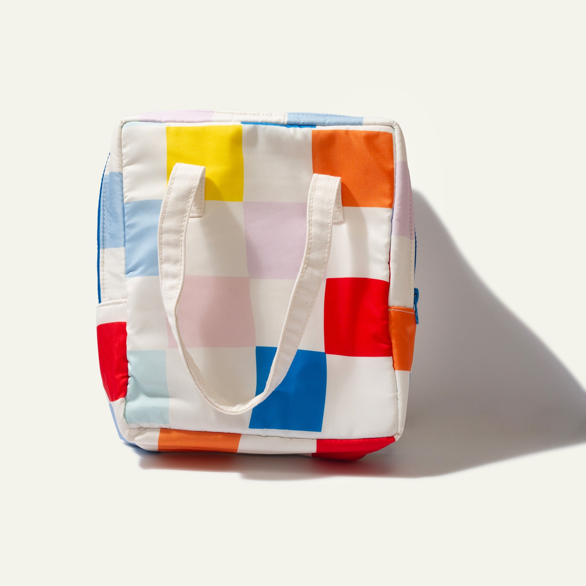 Recycled Materials Insulated Checkered Lunch Bag