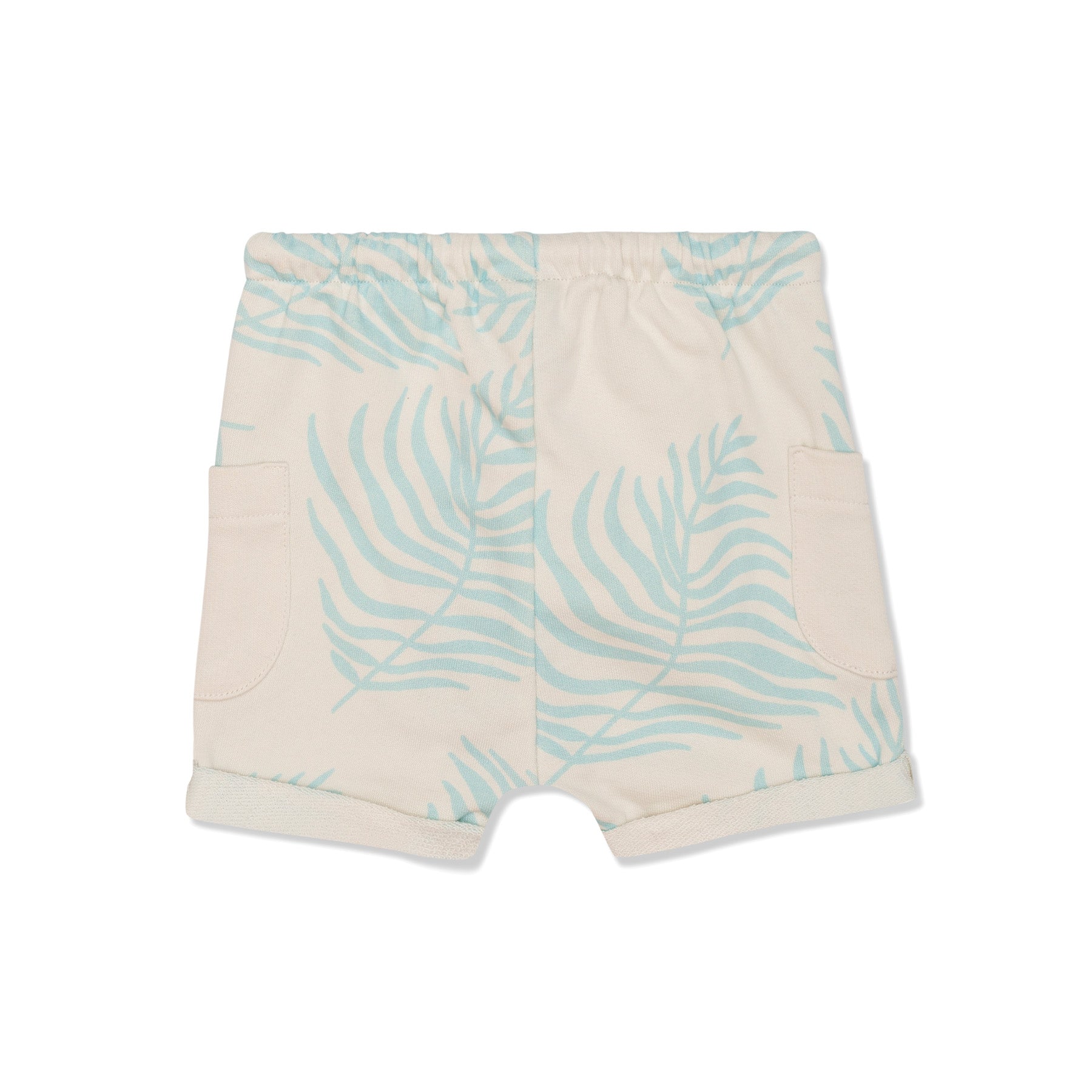 Recycled Cotton Palm Leaf Baby Shorts