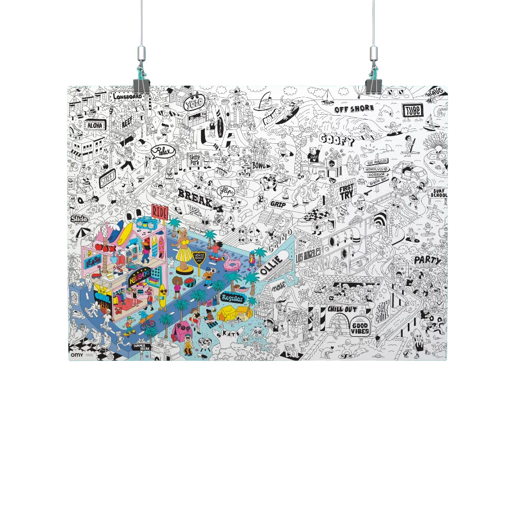 Surf & skate - Giant poster