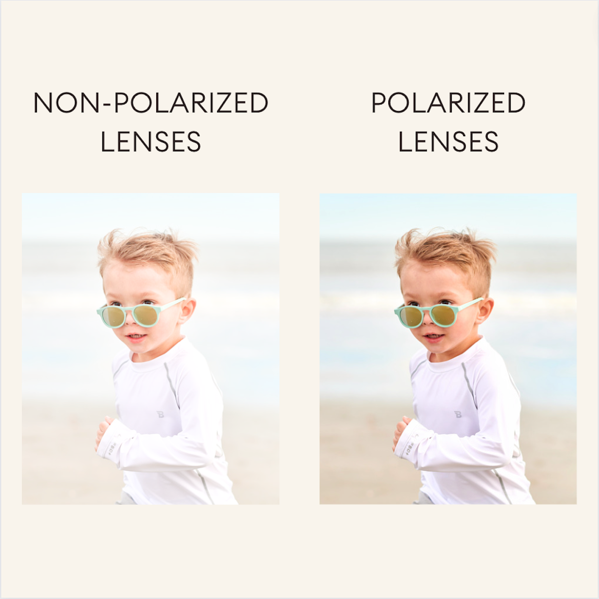 Sweet Cream Heart | Polarized Rose Gold Mirrored Lenses
