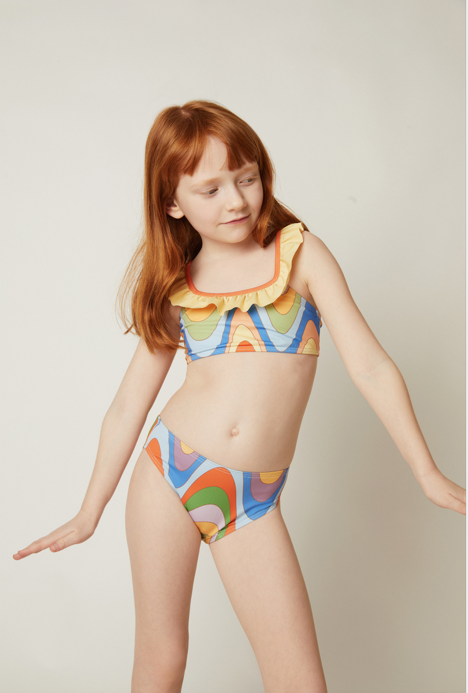 Recycled Groovy Ruffle Bikini