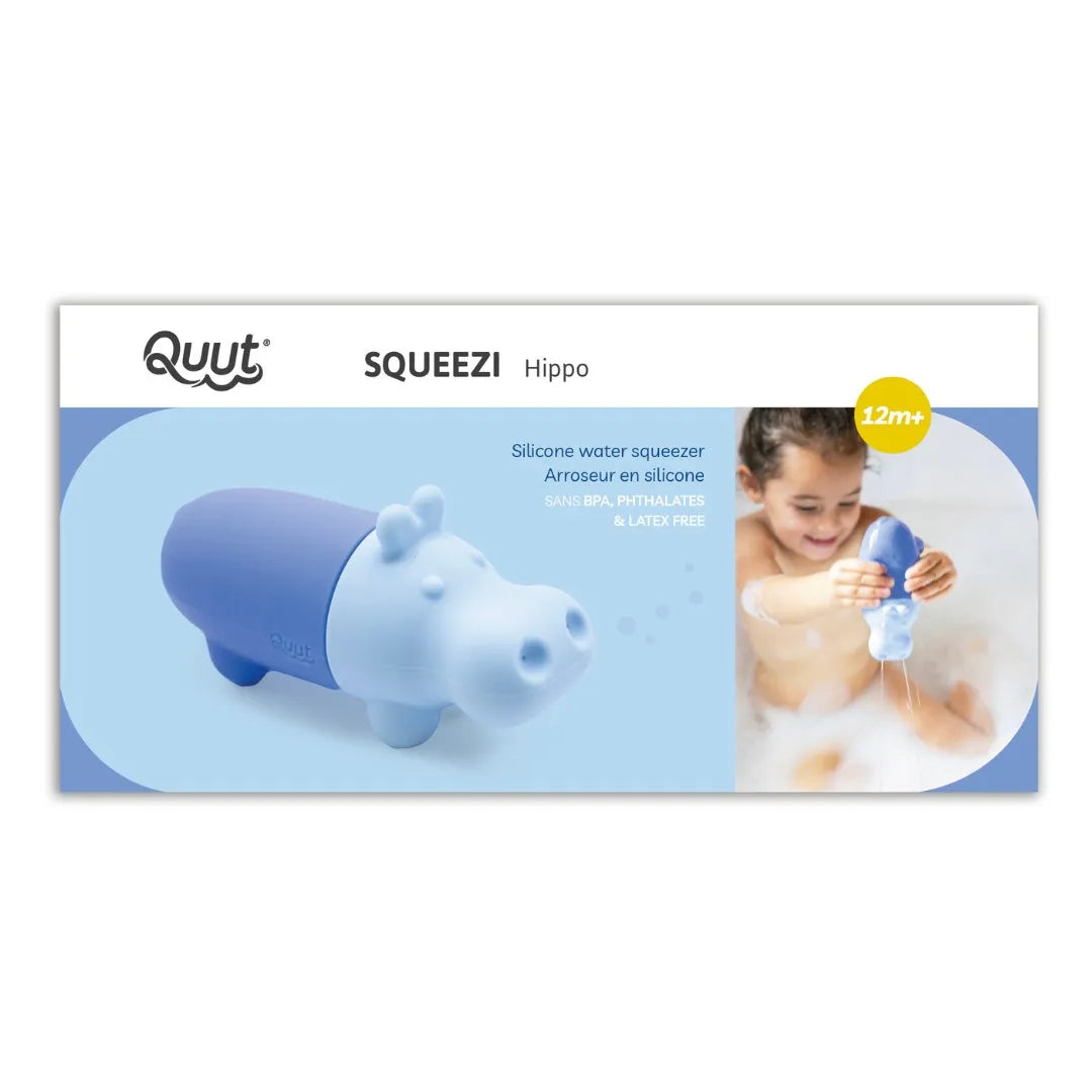 Squeezi Hippo – Soft Silicone Bath Toy for Toddlers