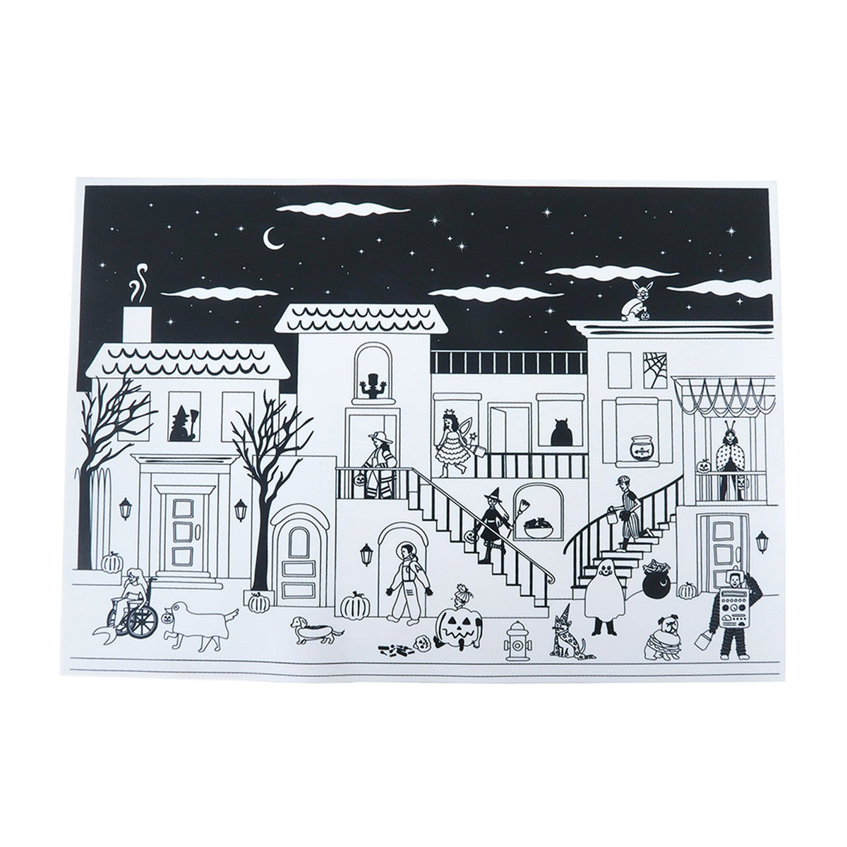 Trick or Treat Reusable Silicone Coloring Mat