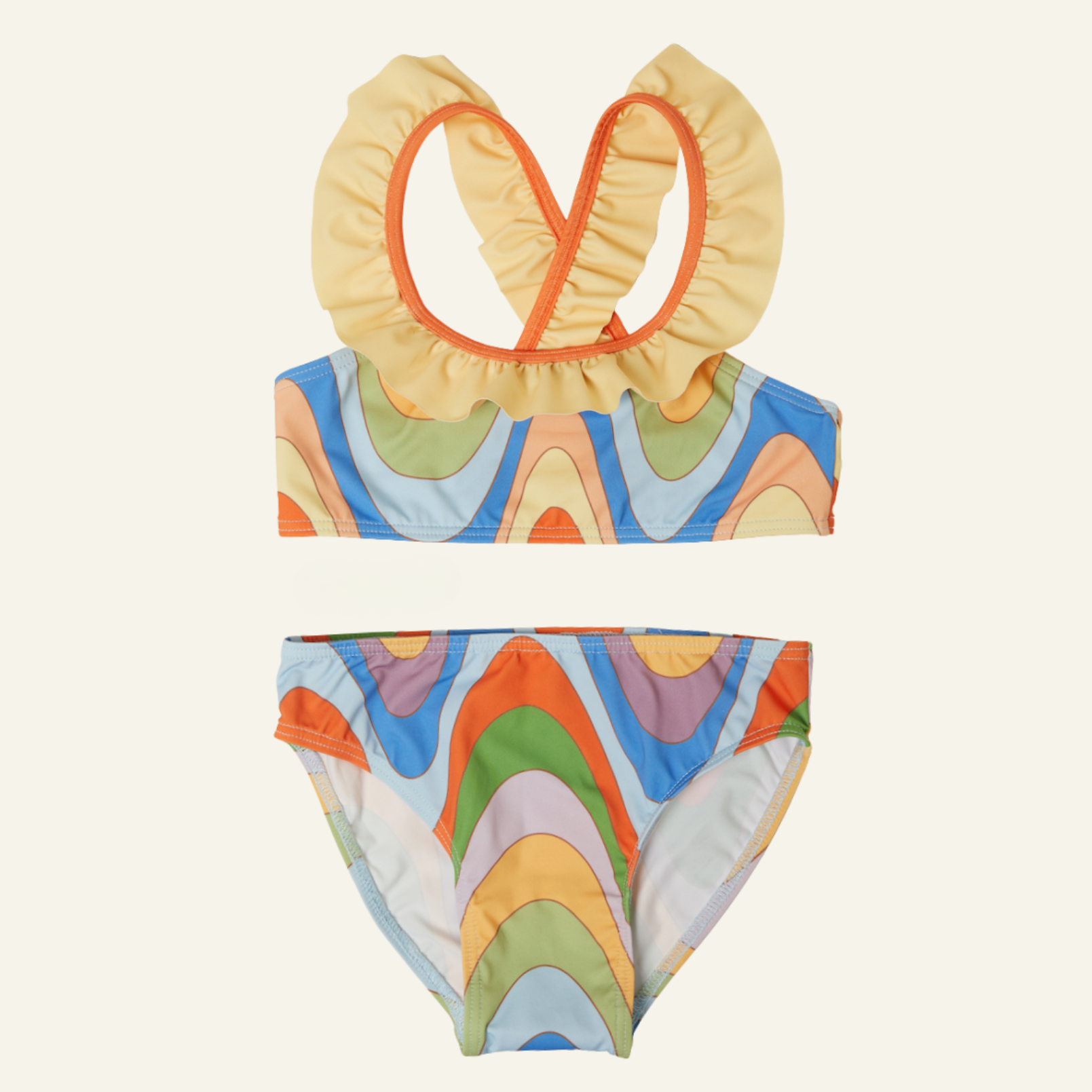 Recycled Groovy Ruffle Bikini