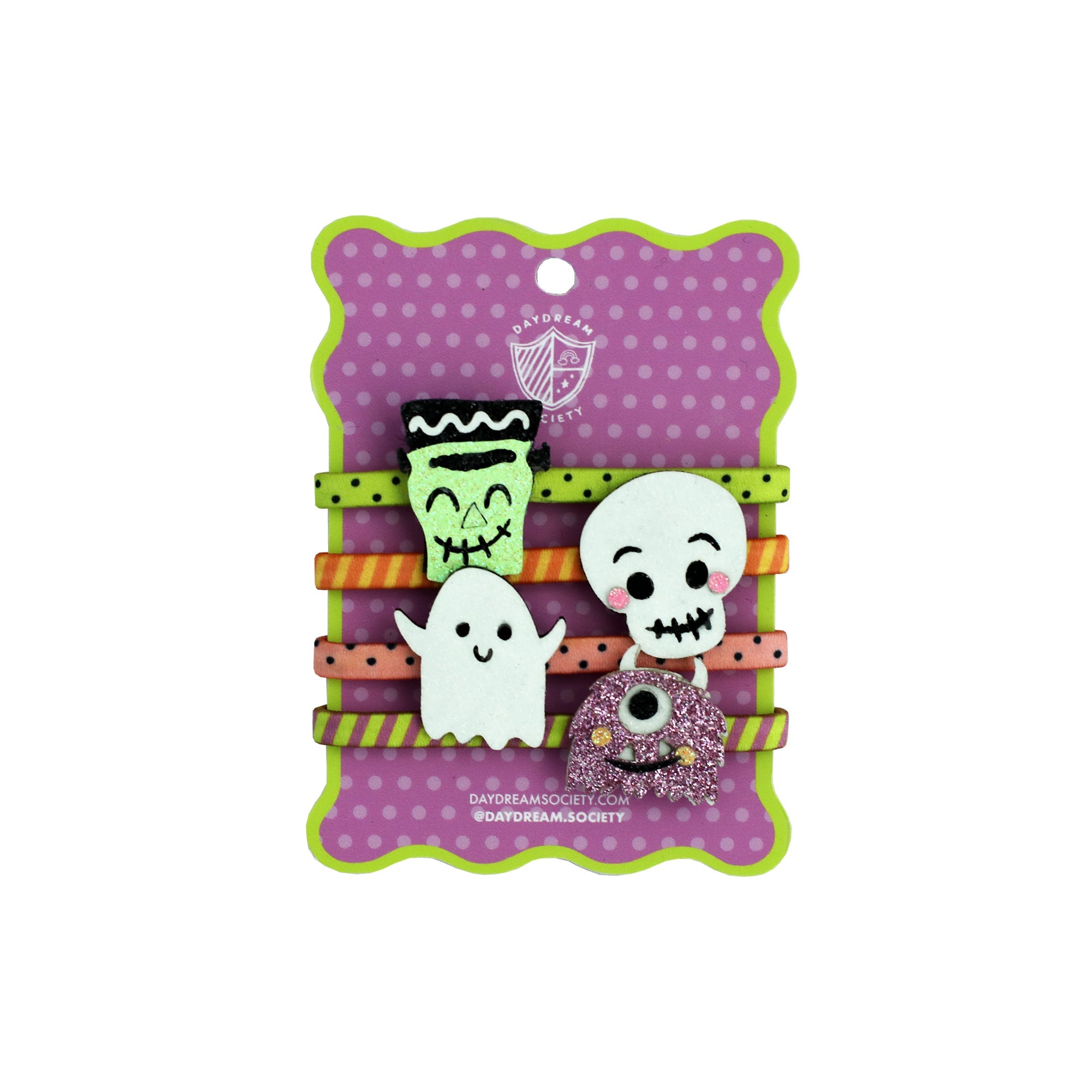 Monster Mash Monster Crew Embellished Hair Tie Set