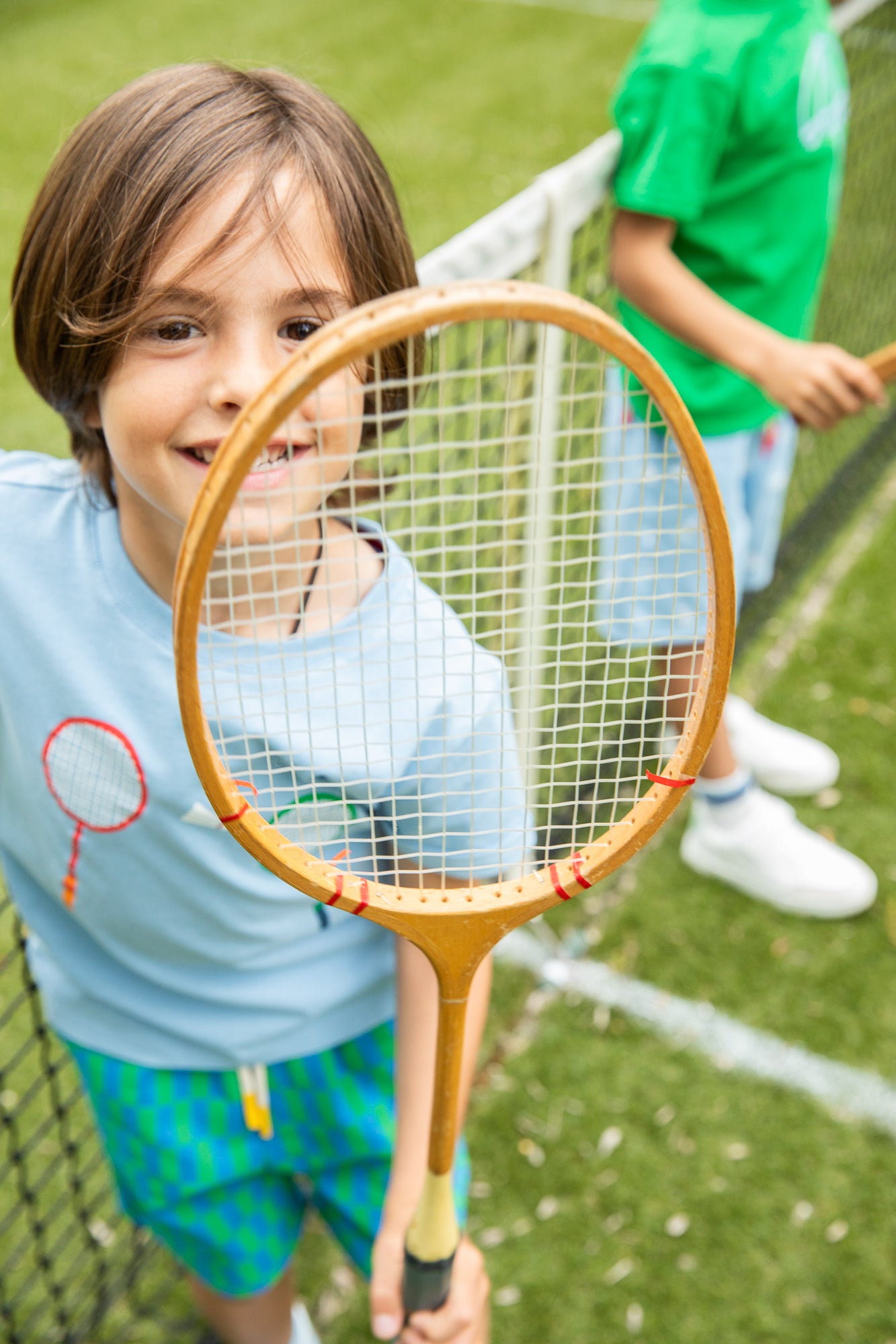 Recycled Cotton Badminton Kid T-Shirt