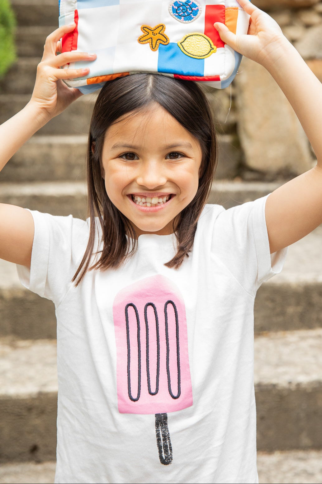 Recycled Cotton Pink Ice Pop Kid T-Shirt