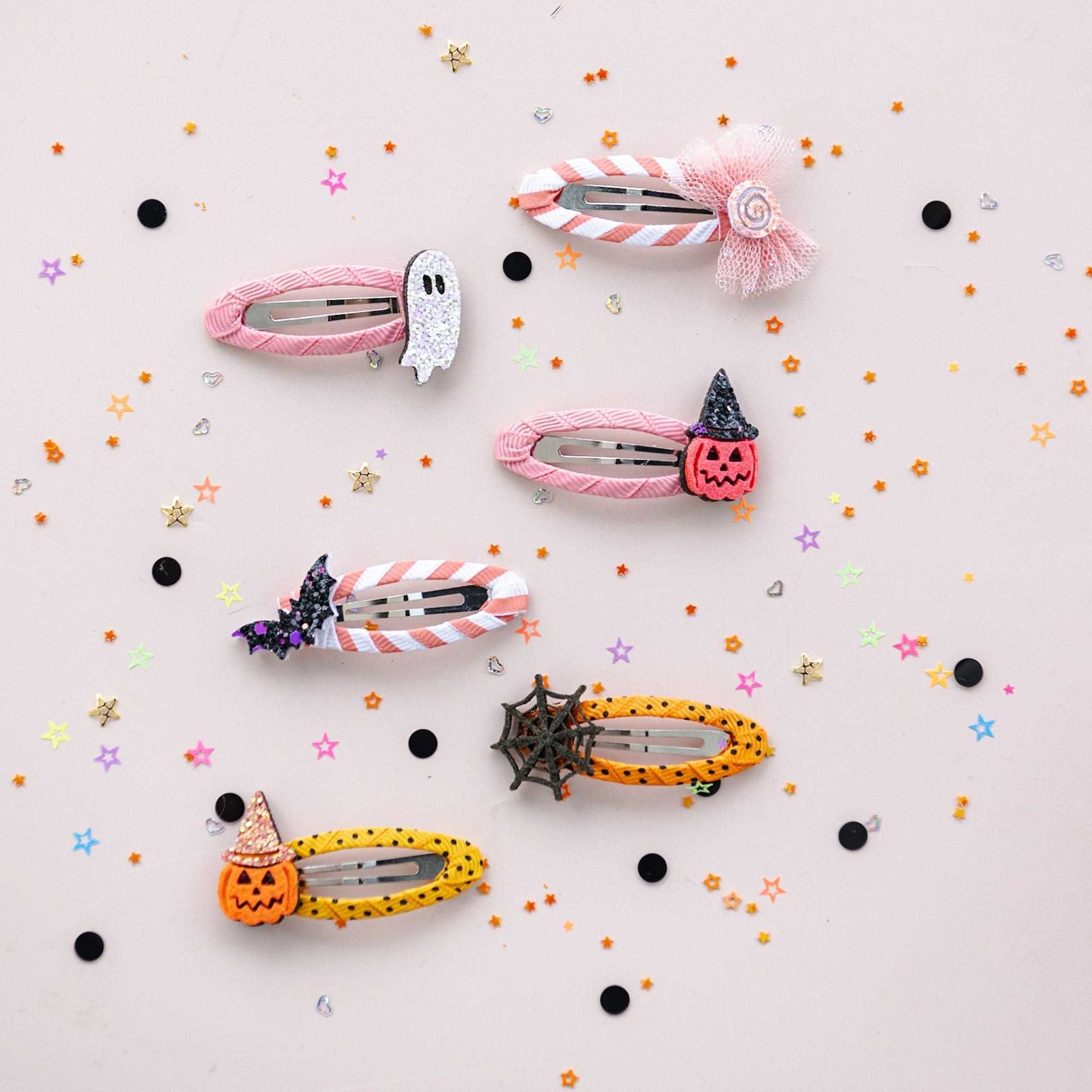 Trick or Treat Street Halloween Themed Hair Clip Set