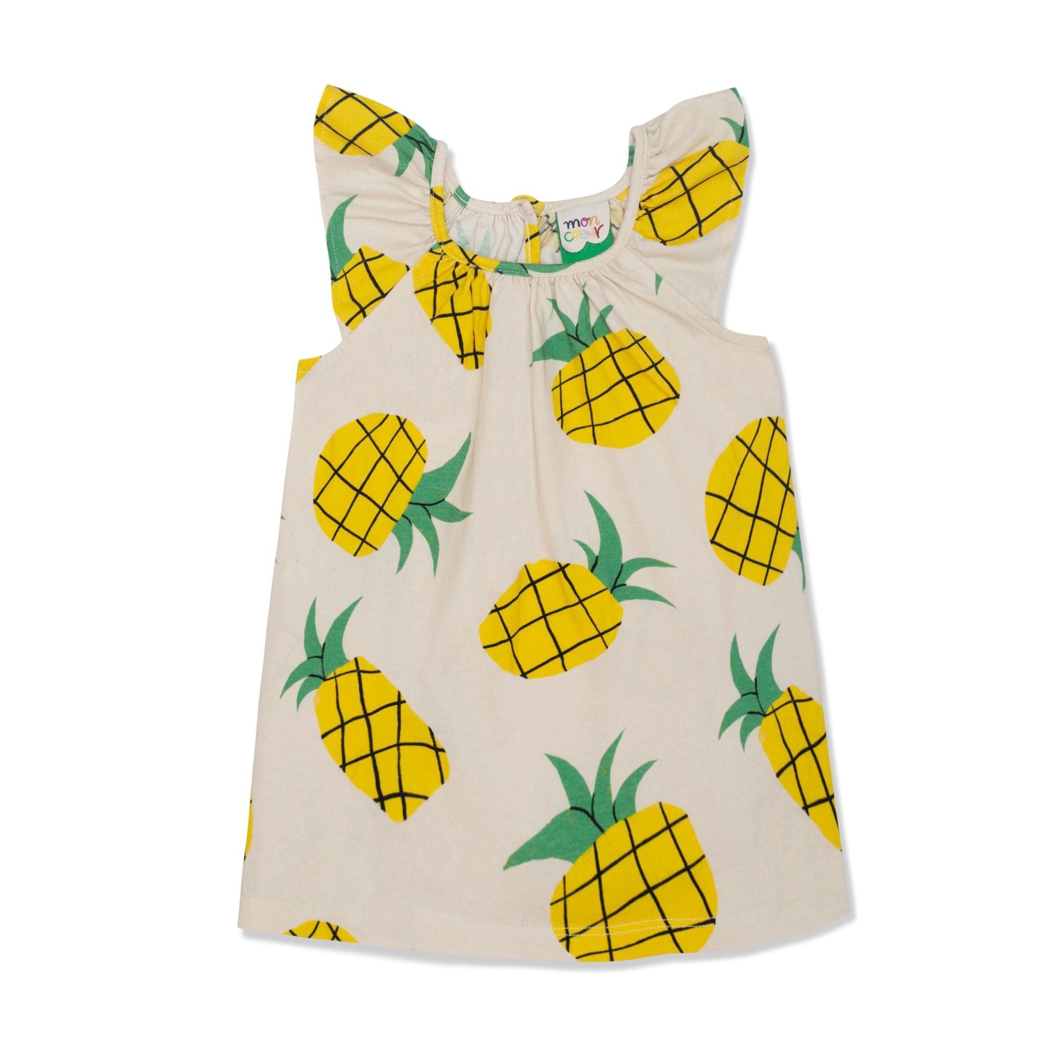 Recycled Cotton Pineapple Harvest Kid Summer Dress