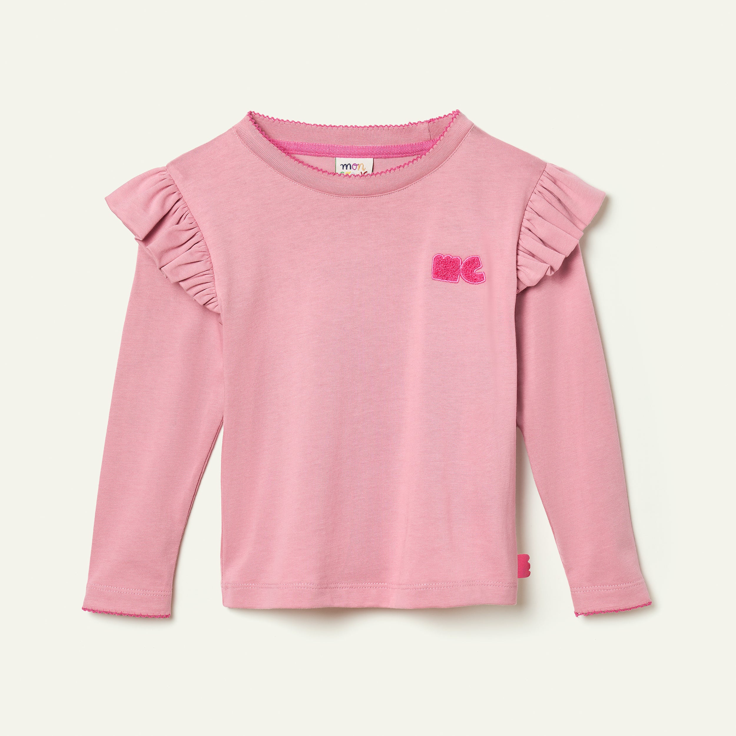 Recycled Cotton MC Ruffled T-Shirt