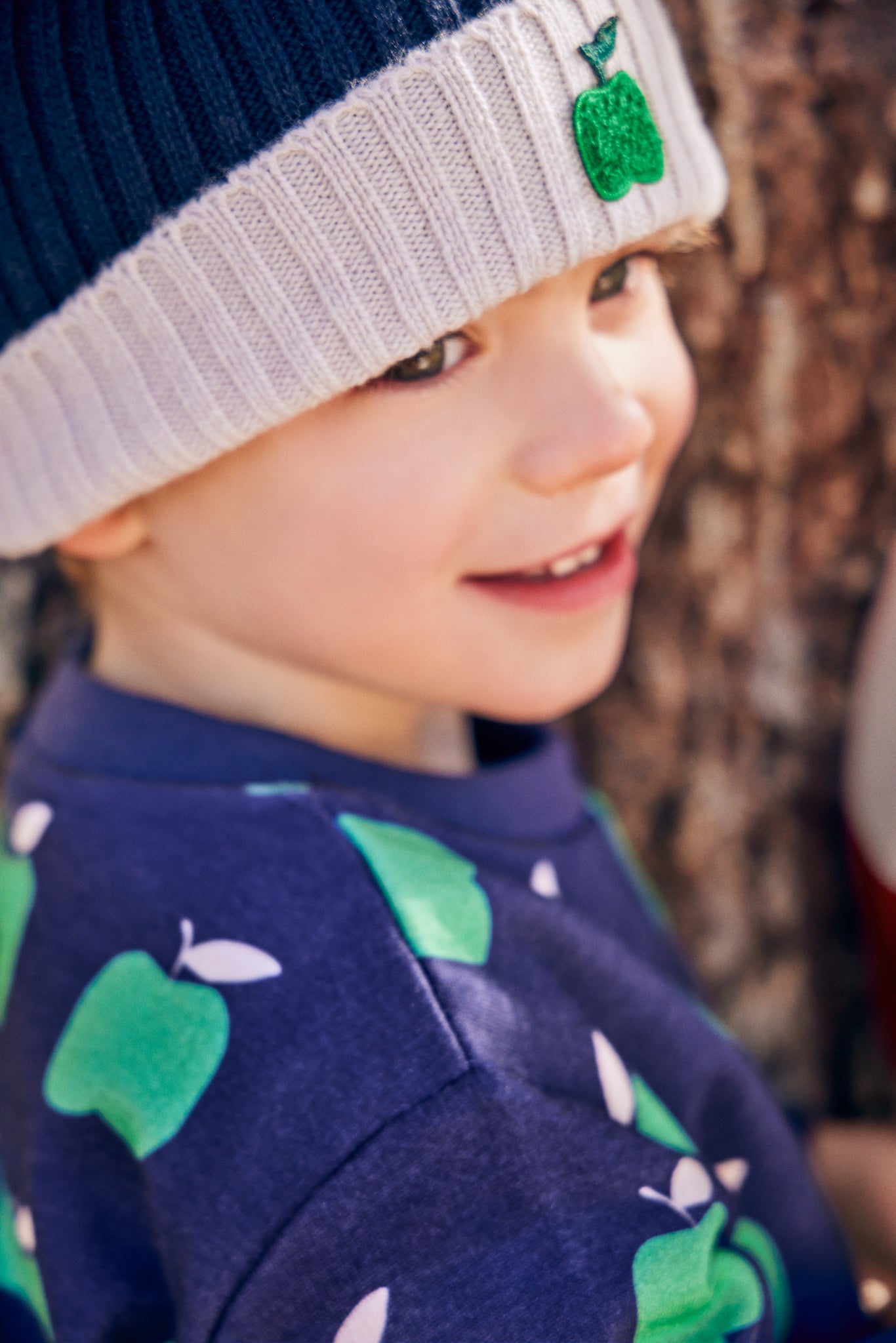 Recycled Cotton Apples Baby Sweatshirt