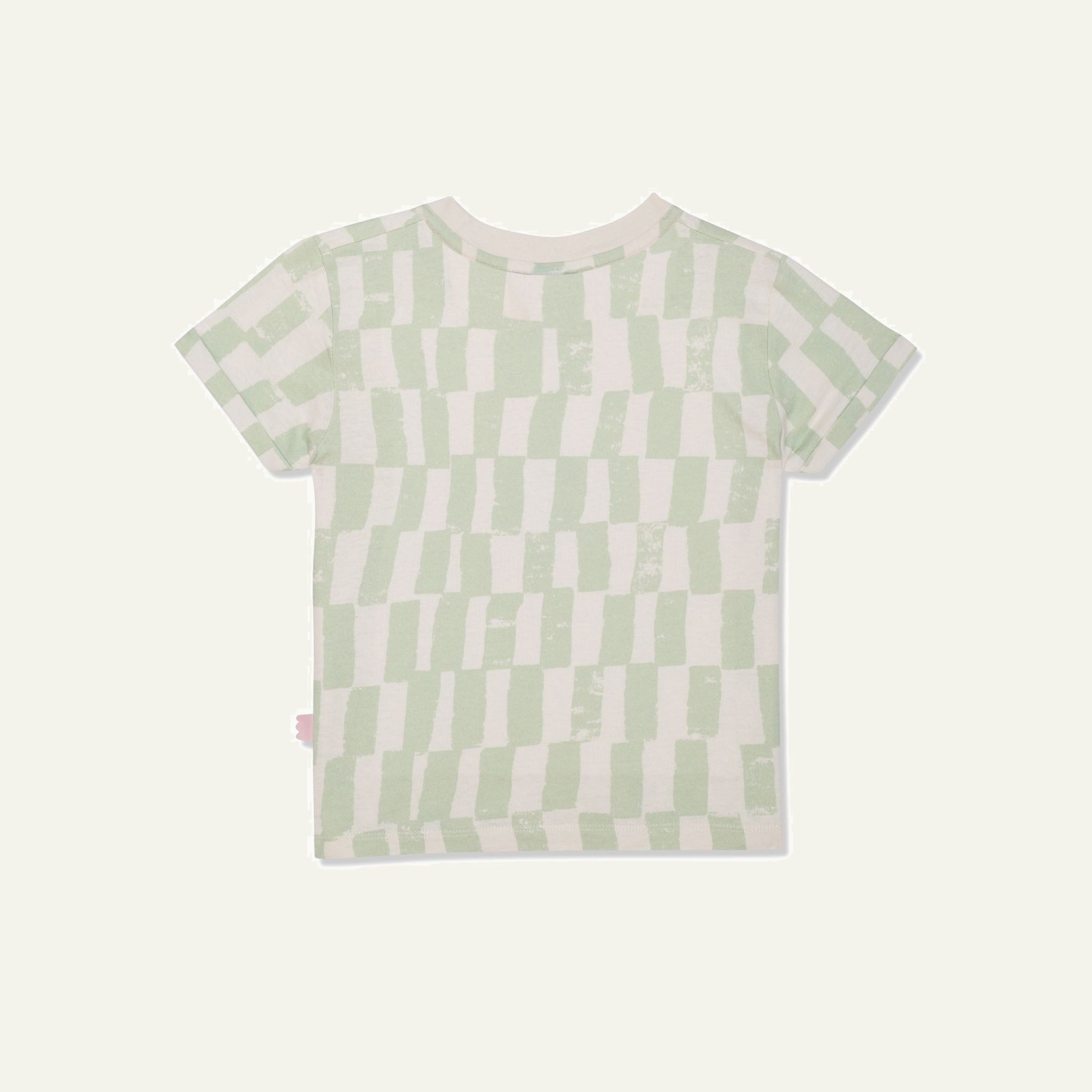 Recycled Cotton Checkered Kid T-shirt