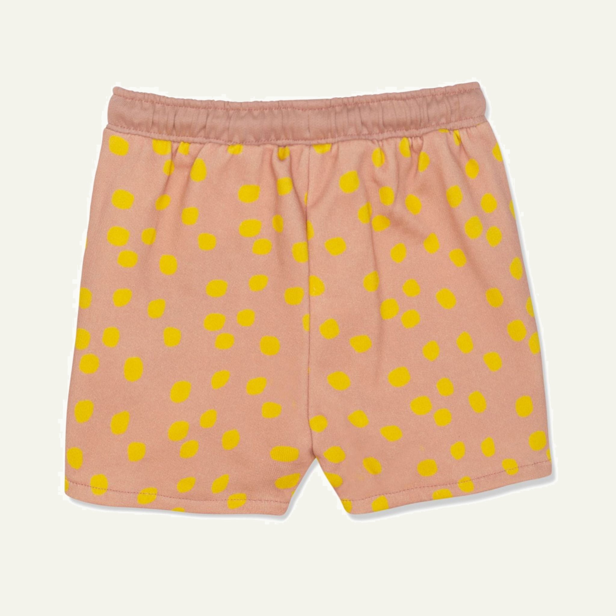 Recycled Cotton Pink Dotted Cropped Girl Shorts