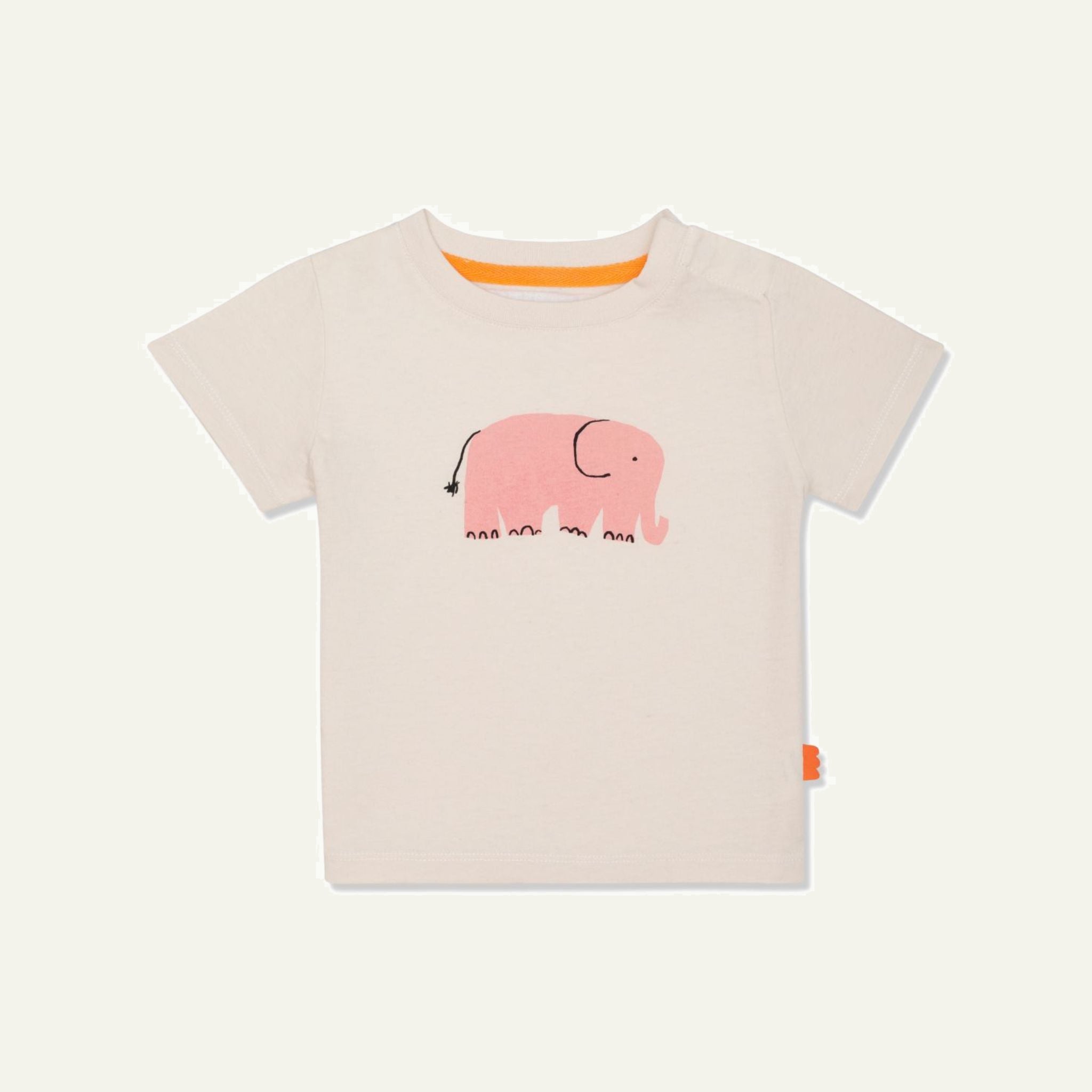 Recycled Cotton Elephant Baby T-shirt