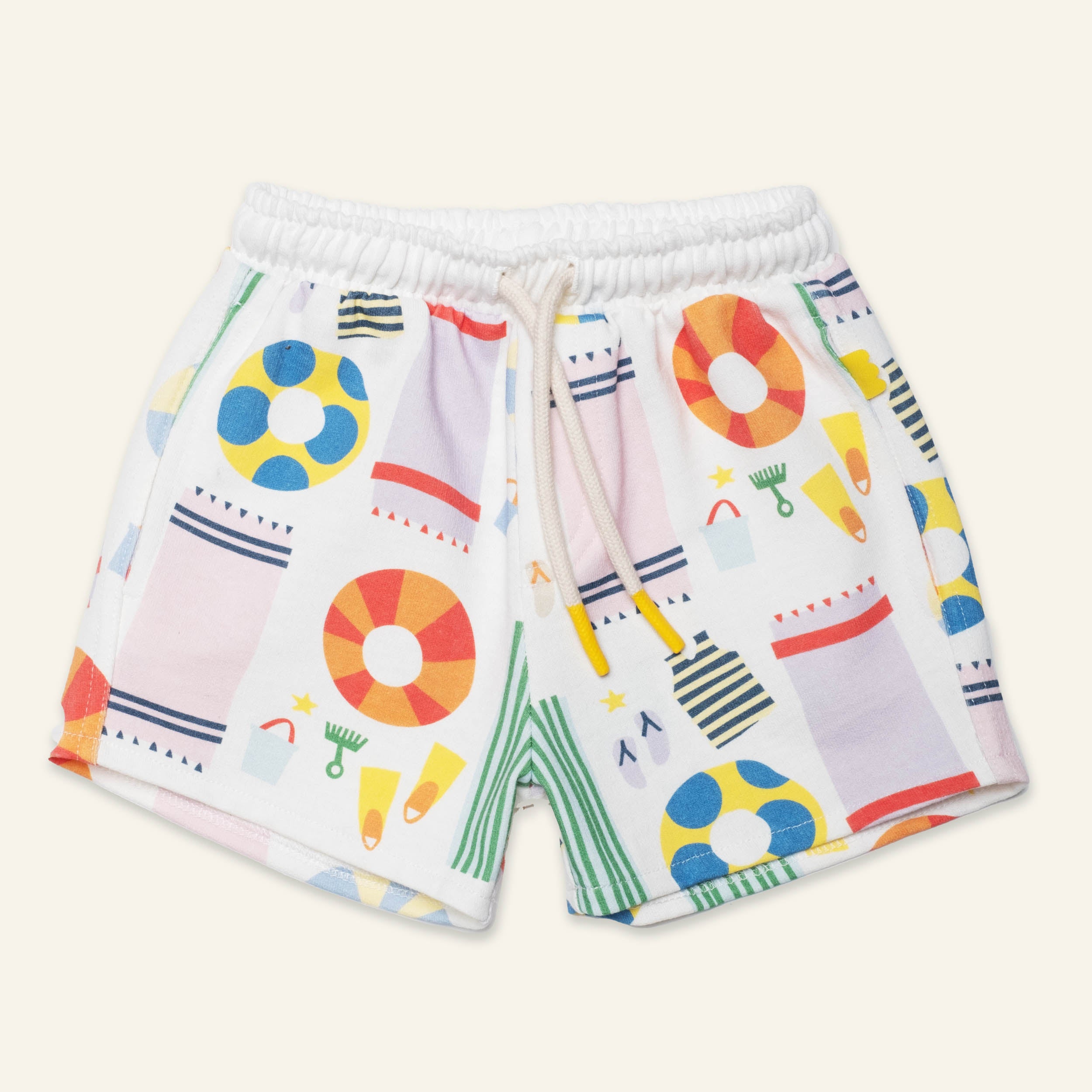 Recycled Cotton Beach Cropped Kid Short