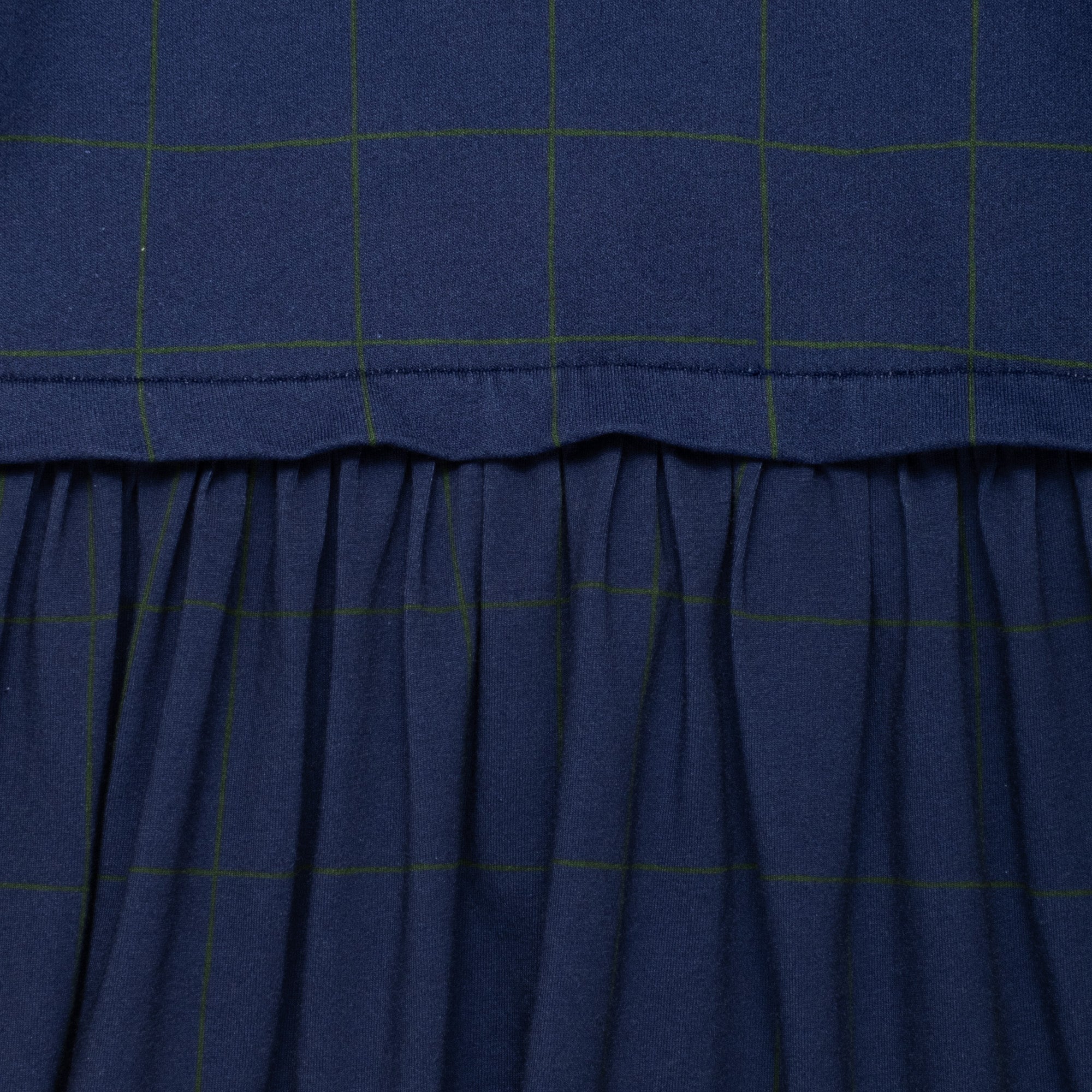 Navy Grid Dress