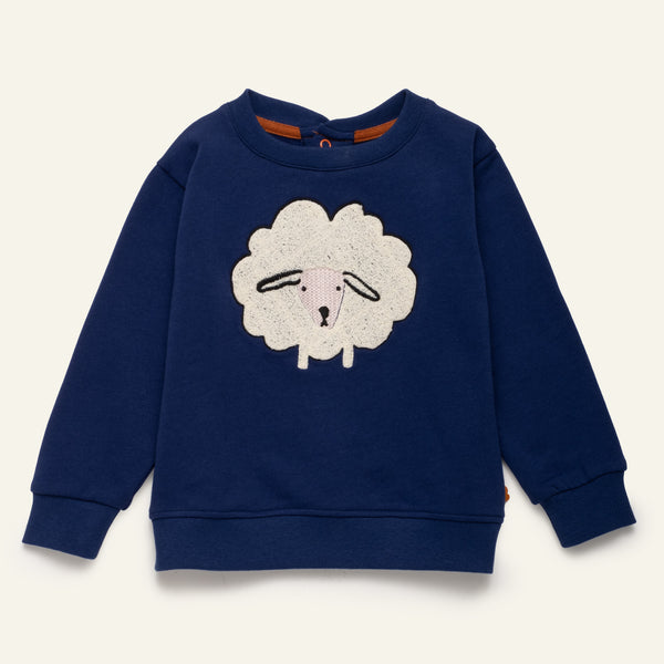 Embroidered Cozy Sheep Sweatshirt