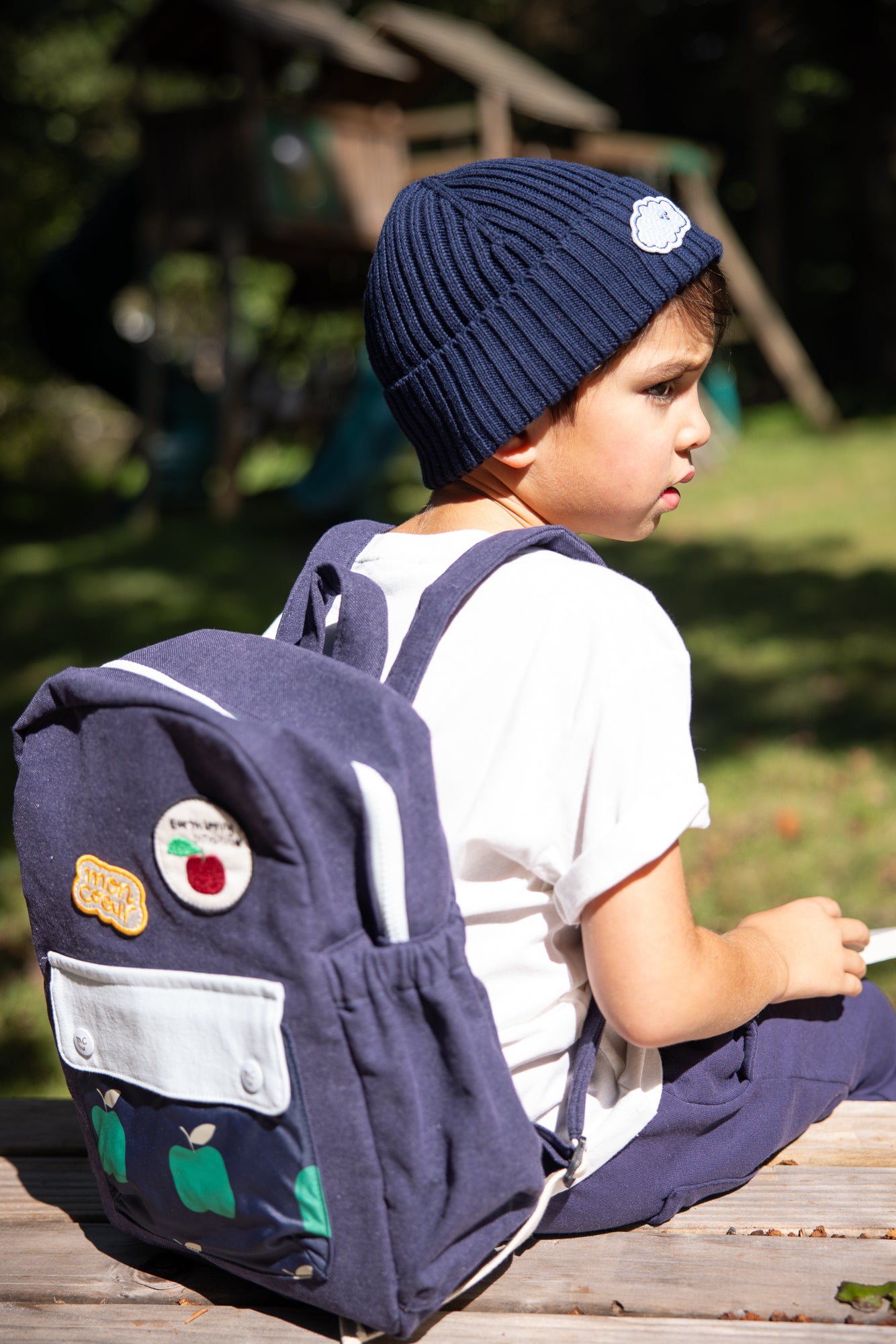 Recycled Materials Apple Backpack