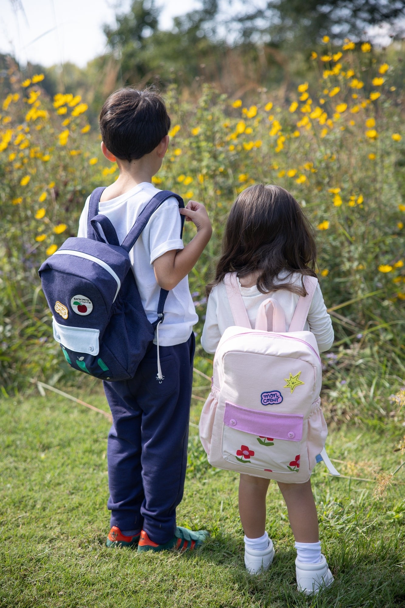 Recycled Materials Flower Backpack