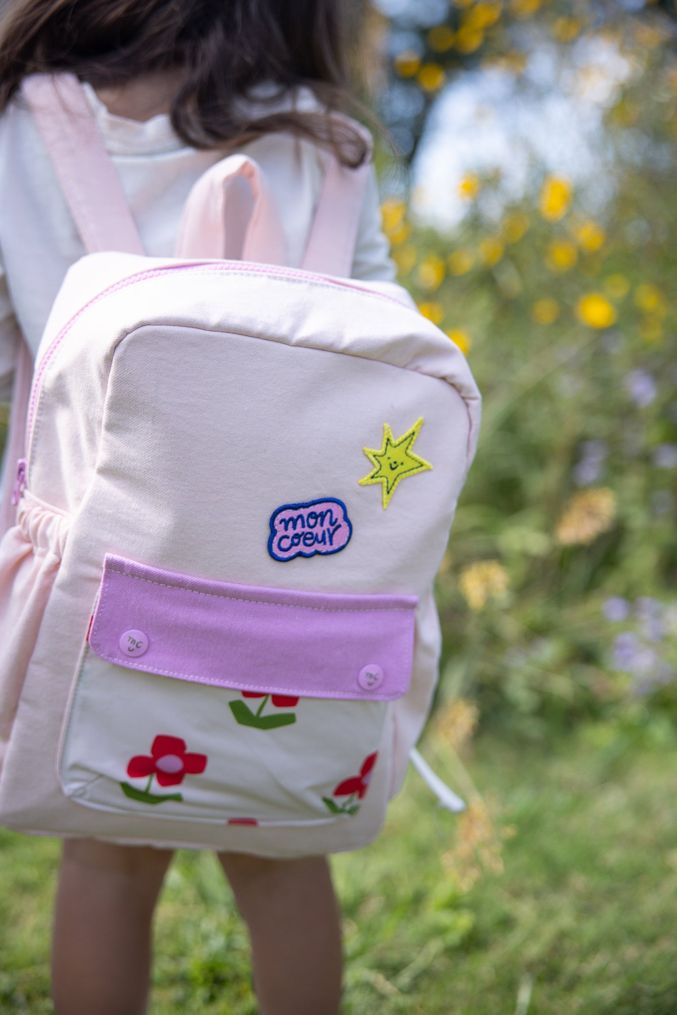 Recycled Materials Flower Backpack