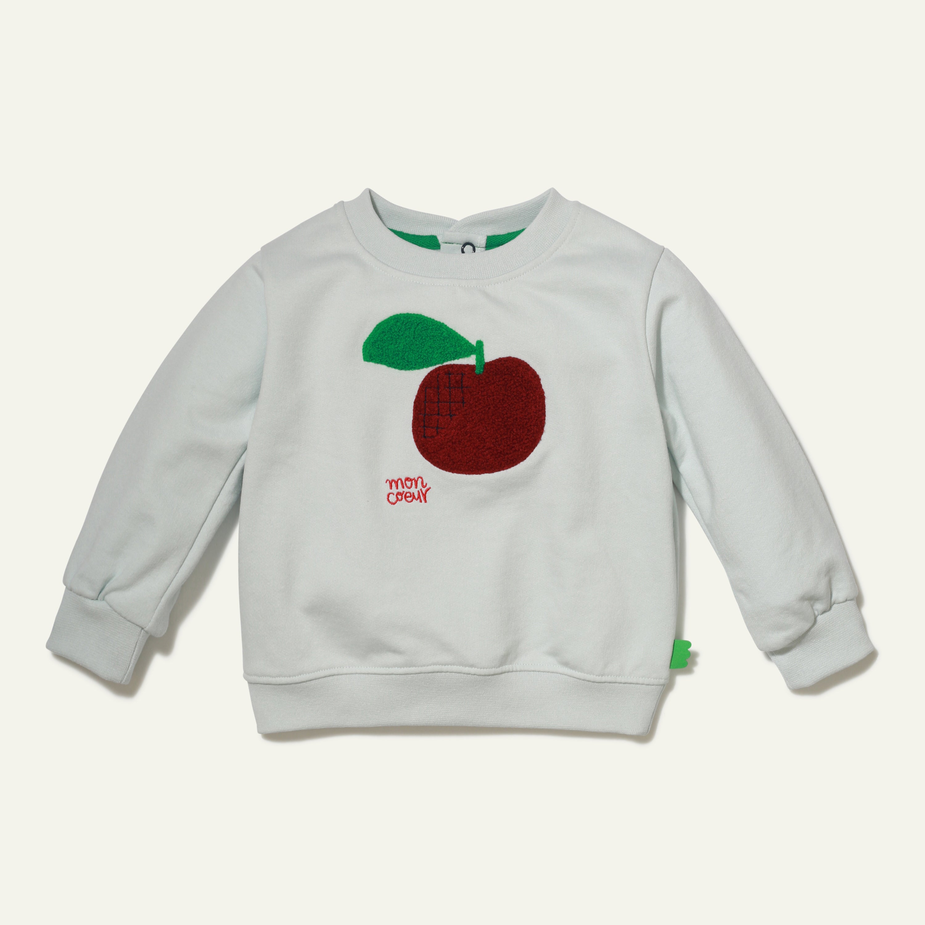 Recycled Cotton Apple Baby Sweatshirt