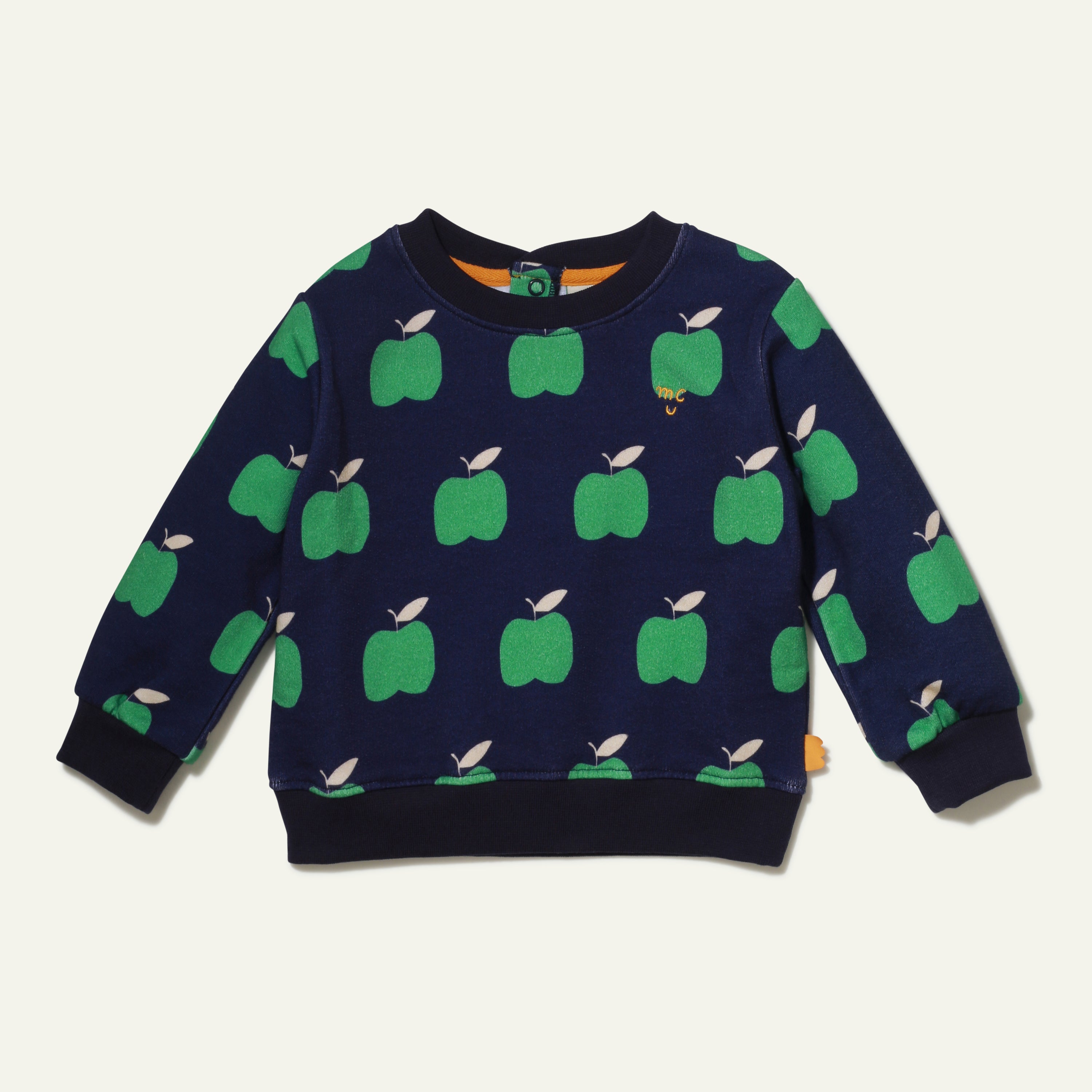 Recycled Cotton Apples Baby Sweatshirt