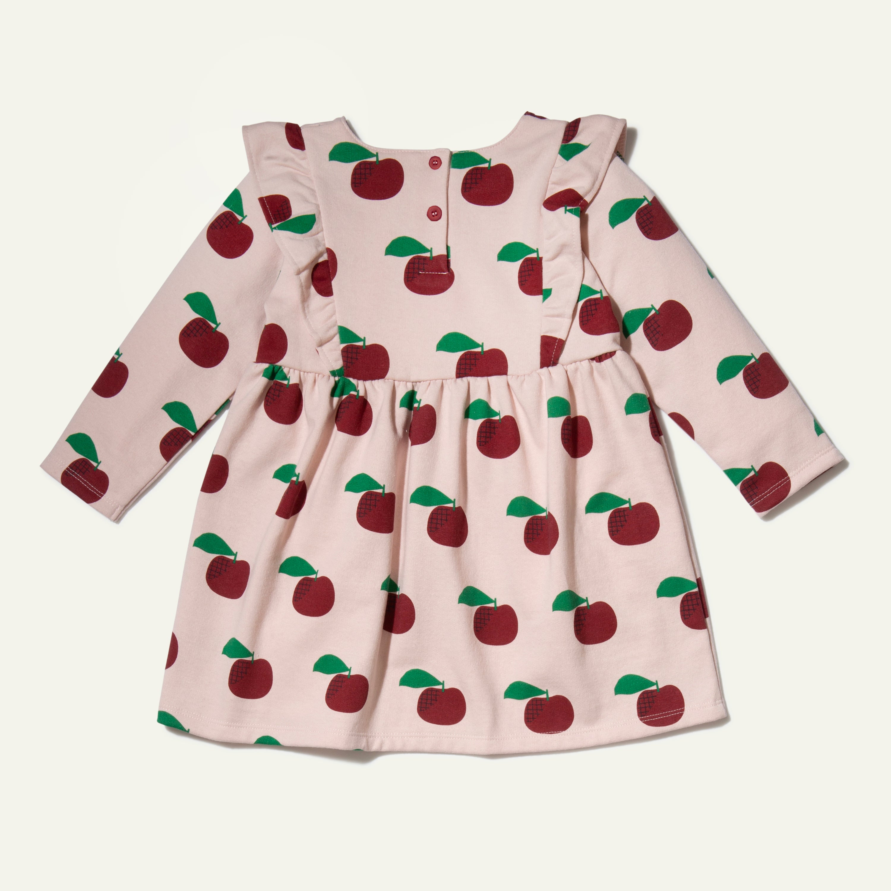 Recycled Cotton Apples Kid Ruffle Dress