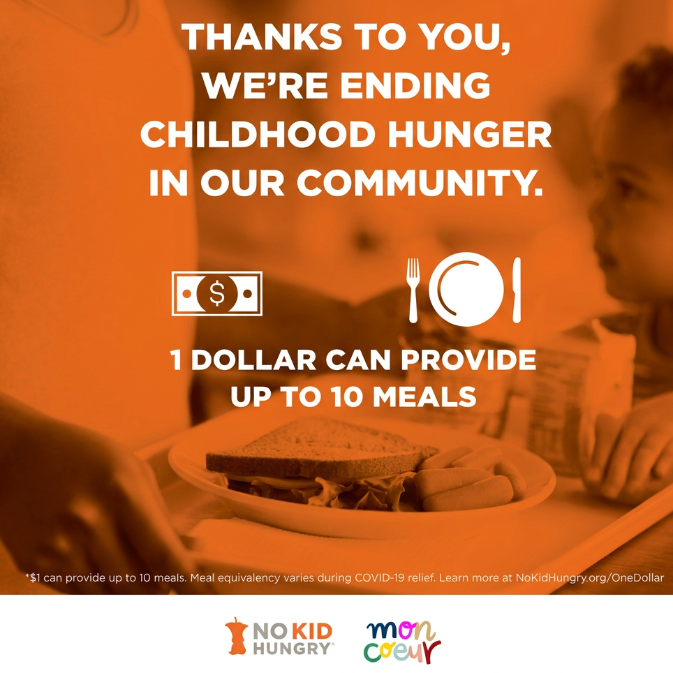 Donate $10 to No Kid Hungry