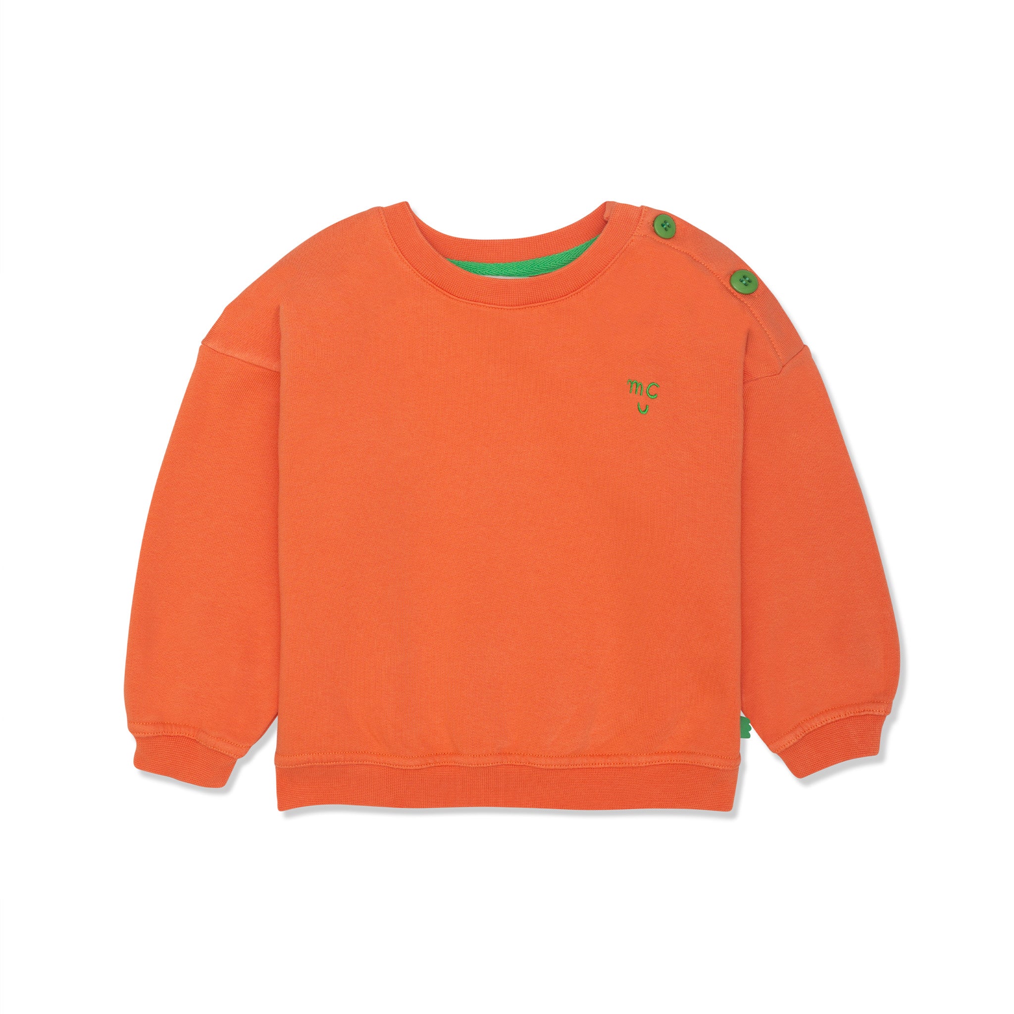 Recycled Cotton Coral Kid Sweatshirt
