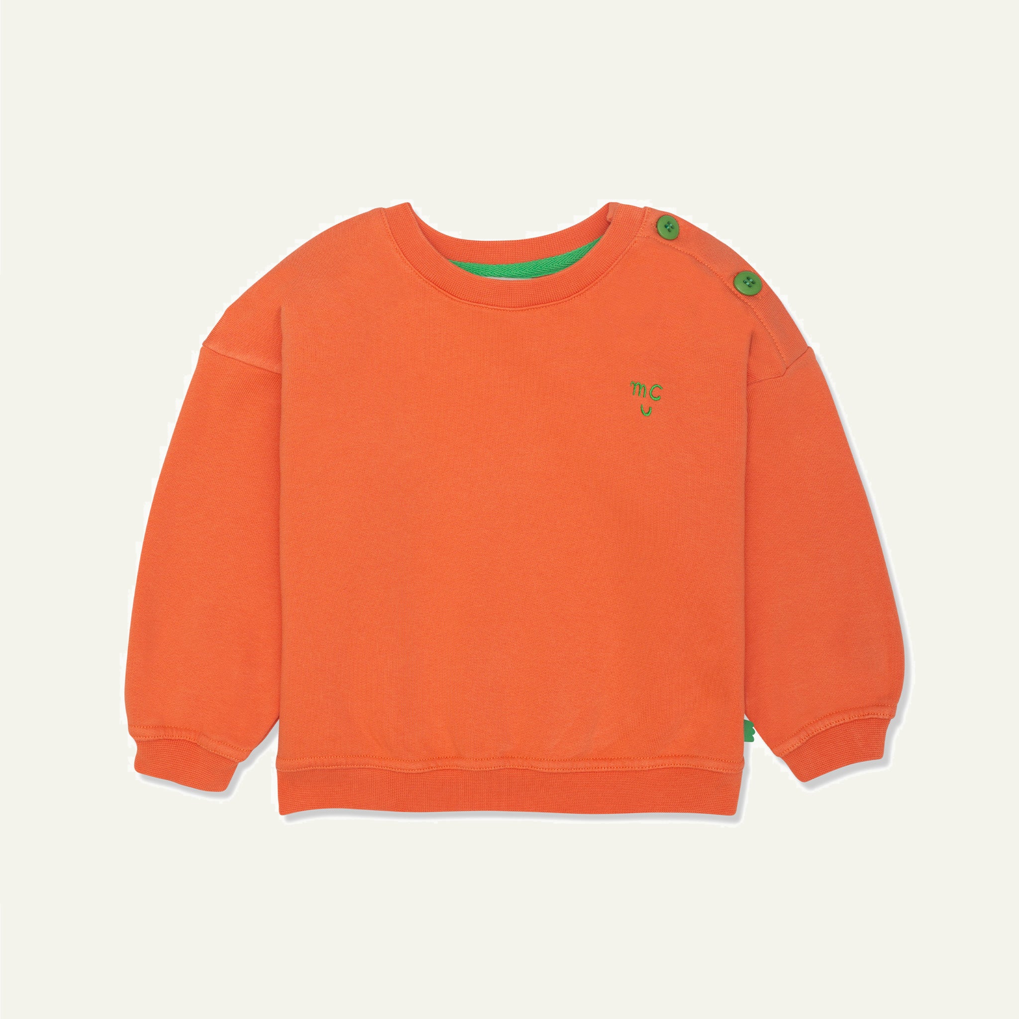 Recycled Cotton Coral Kid Sweatshirt