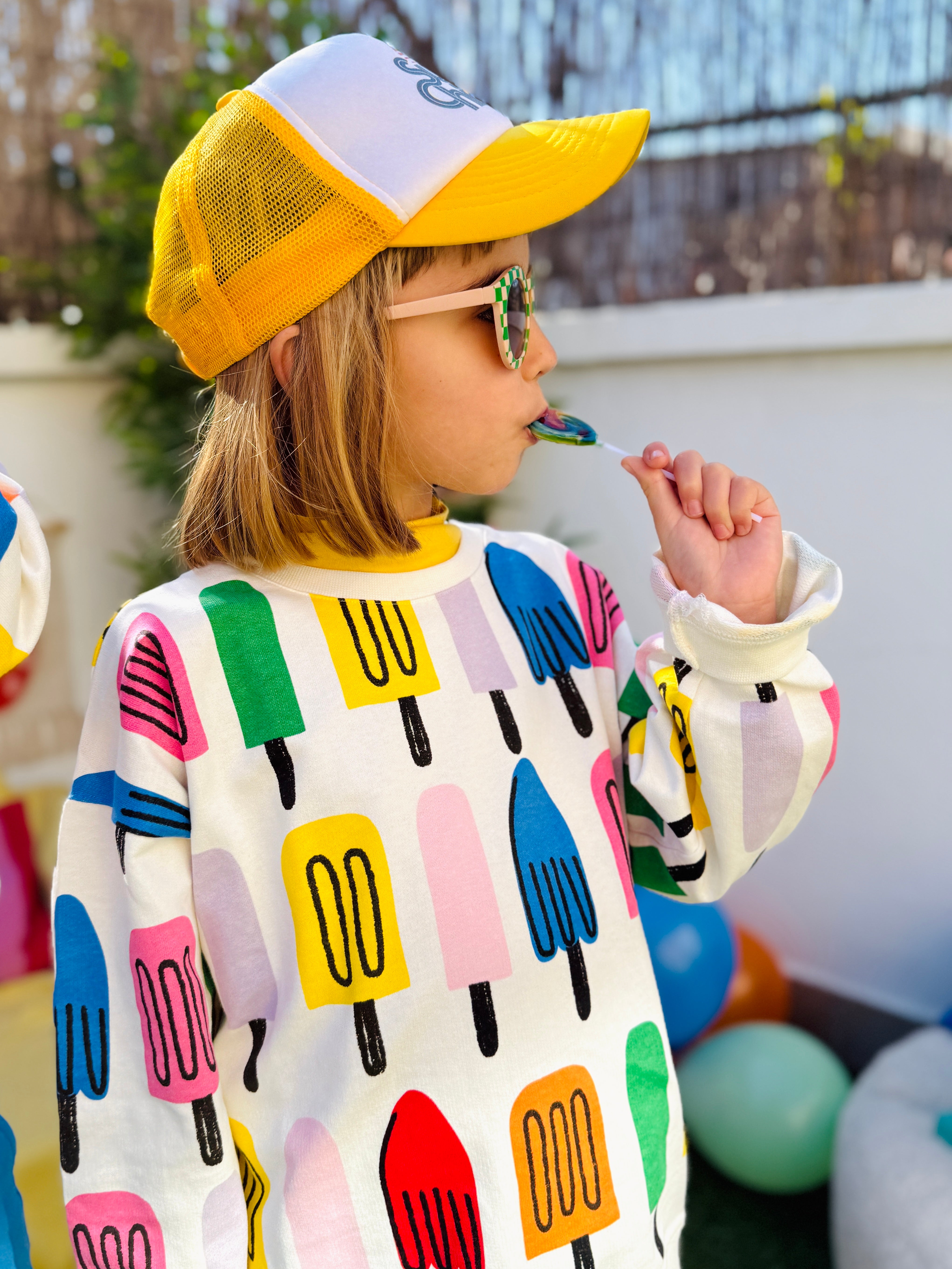 Recycled Cotton Ice Pop Kid Sweatshirt