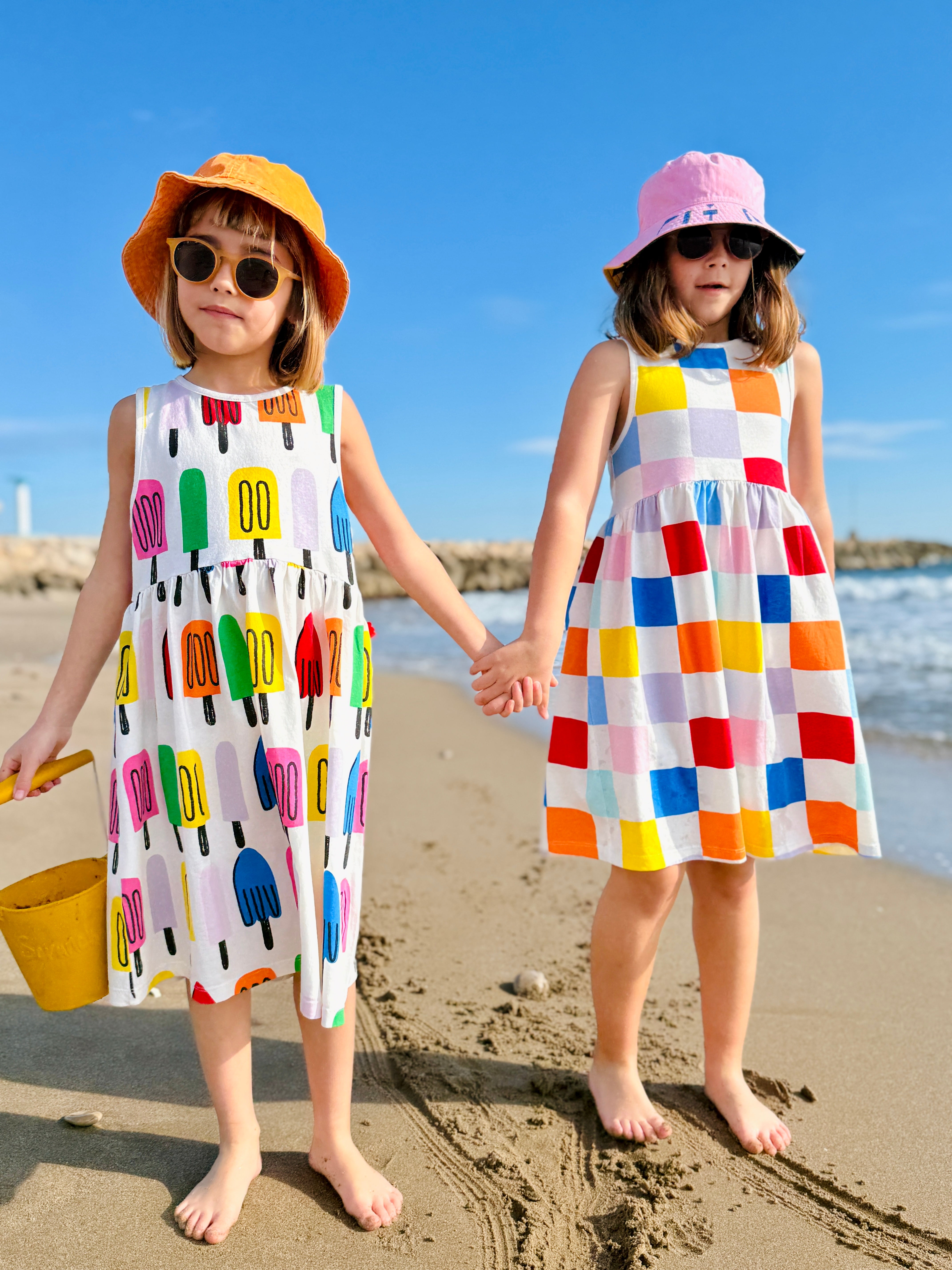 Recycled Cotton Ice Pop Kid Tank Dress