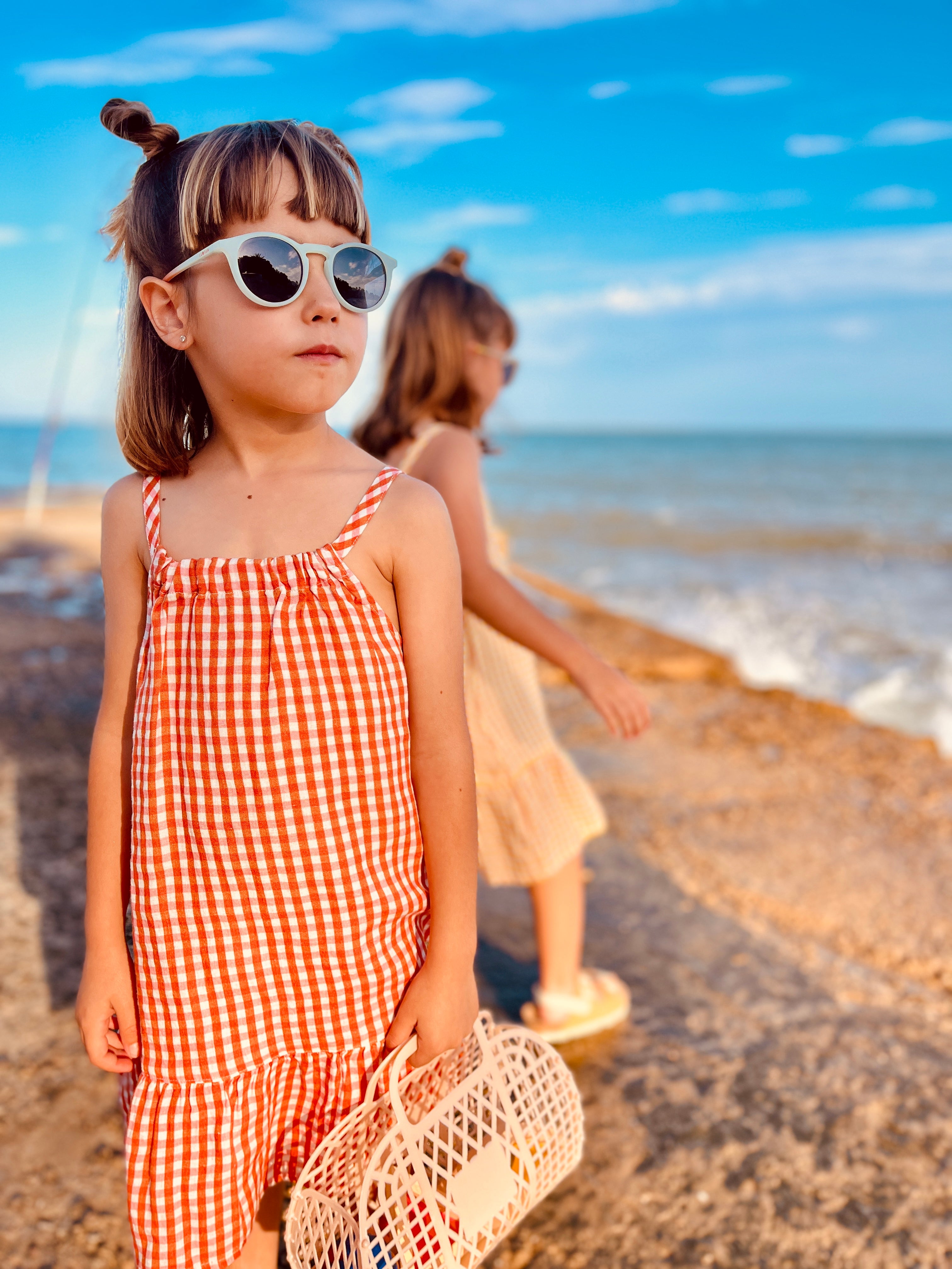 Misty Rose Linen Kid Dress