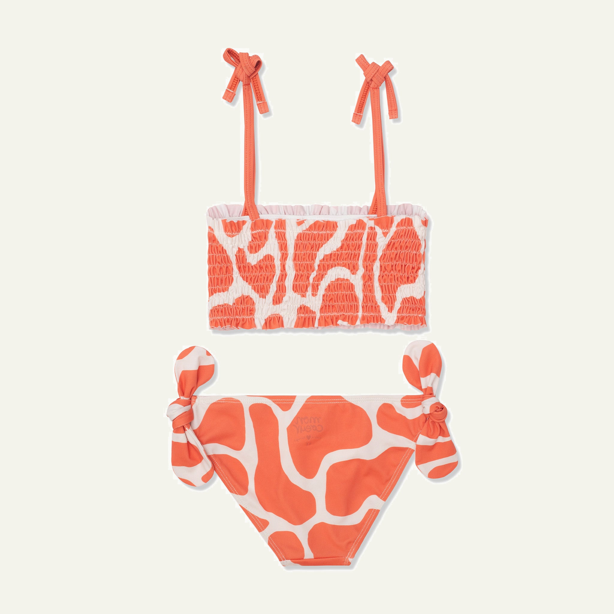 Recycled Polyester Spotted Giraffe Girl Bikini